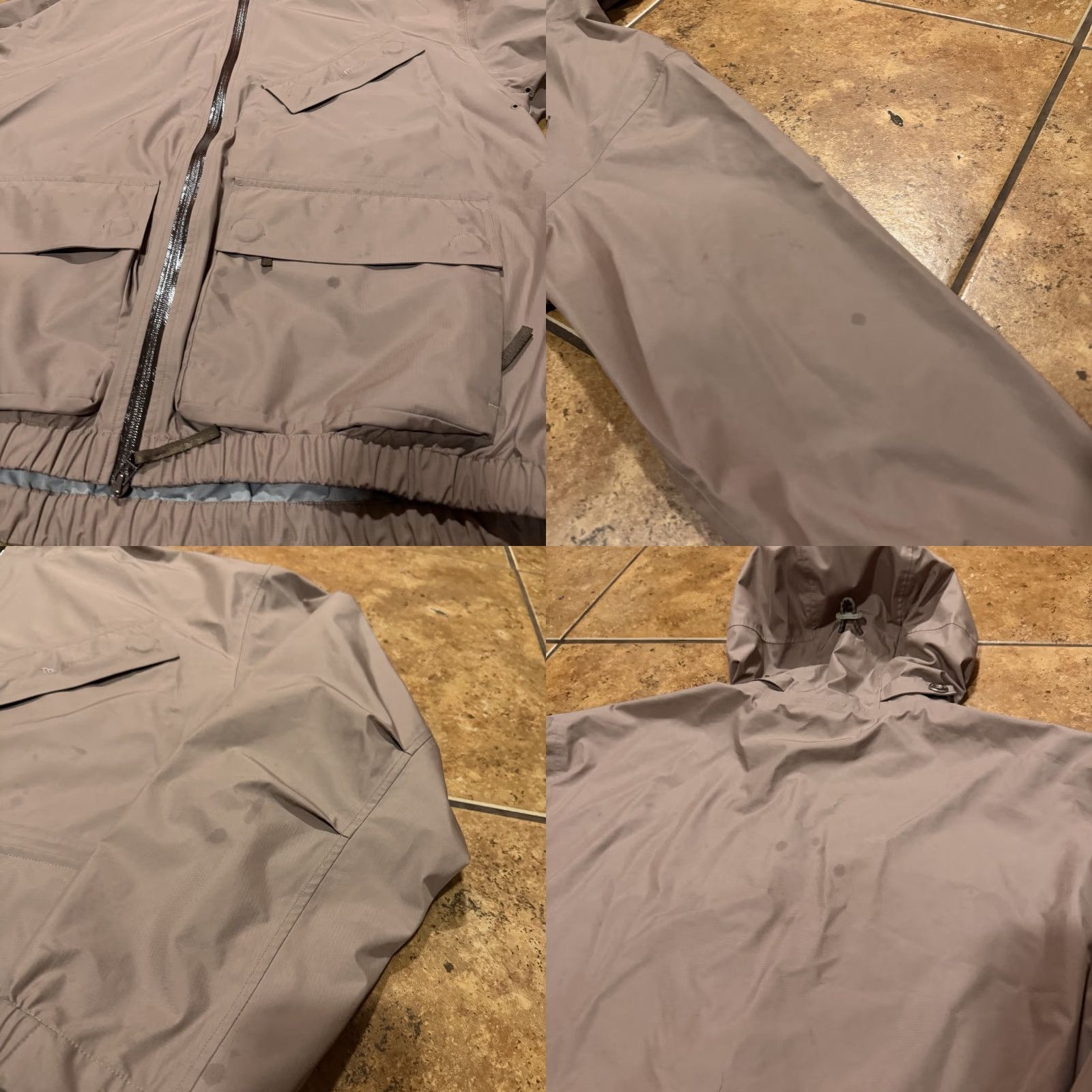 The Arrivals VINTAGE The Arrivals Jacket Mens XL Heavy Rain Parka Safari Hooded Cargo Casual Brown Polyester Softshell Full Zip Mens Size US XL / EU 56 / 4 - 8 Thumbnail