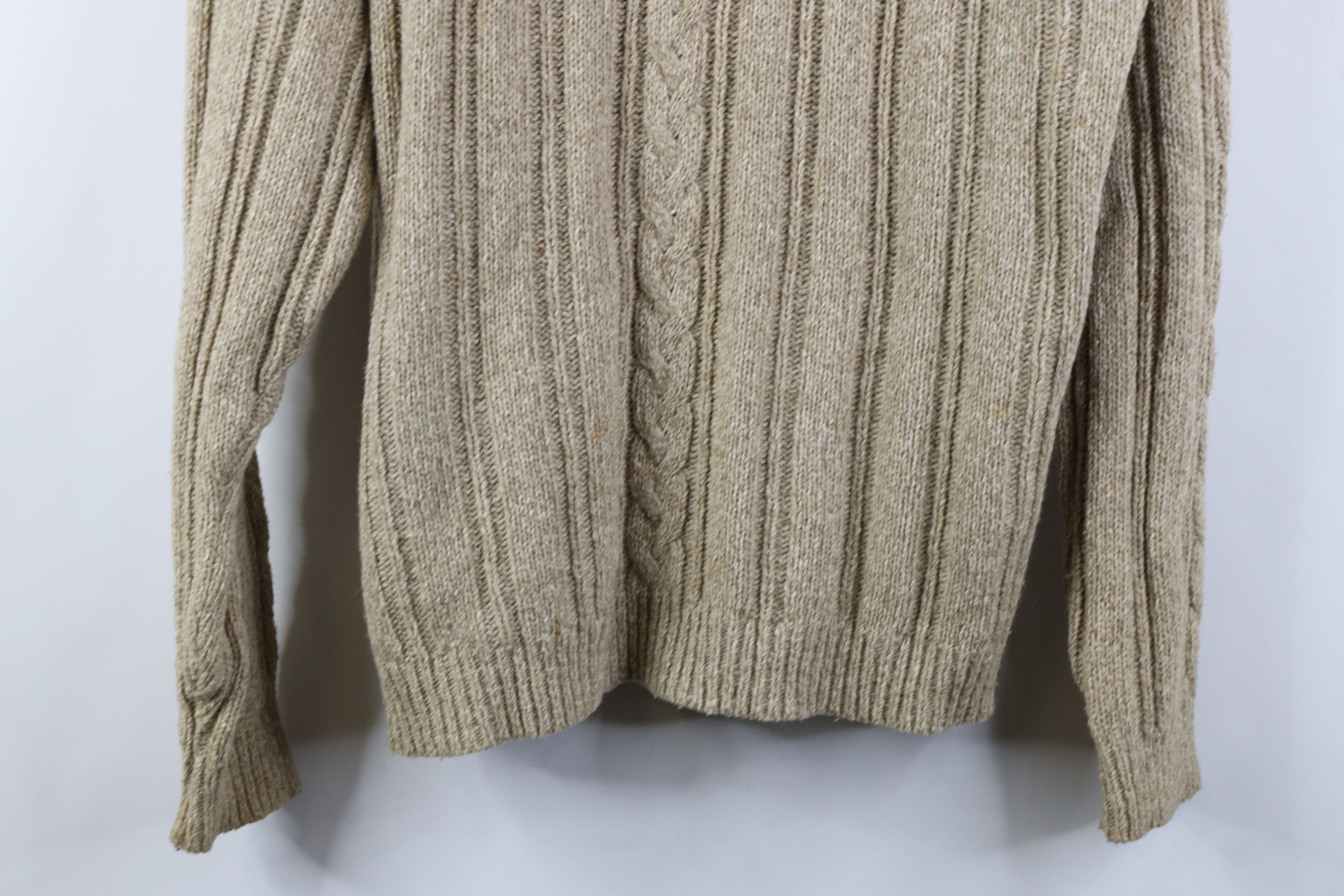 Vintage Vintage 90s Streetwear Chunky Ribbed Cable Knit Sweater Size US L / EU 52-54 / 3 - 3 Thumbnail