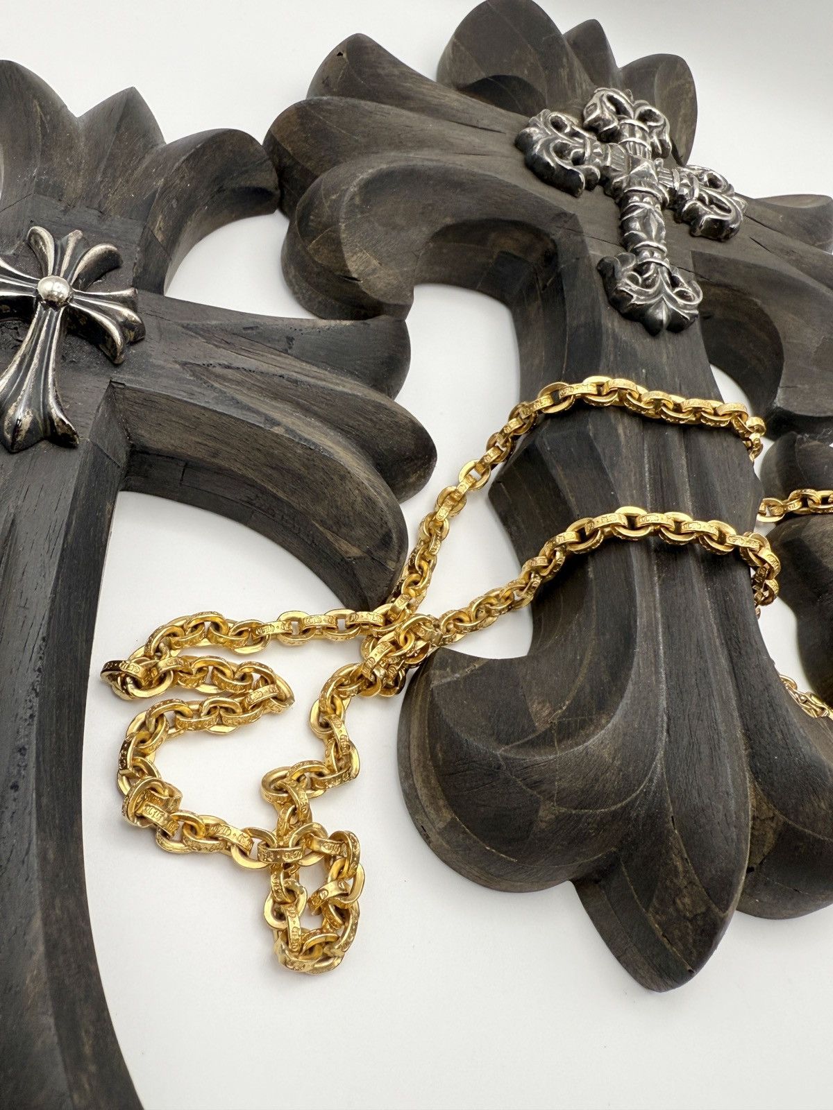 Chrome Hearts Chrome Hearts 22k Gold Paper Chain Necklace 30 inch Size ONE SIZE - 3 Thumbnail