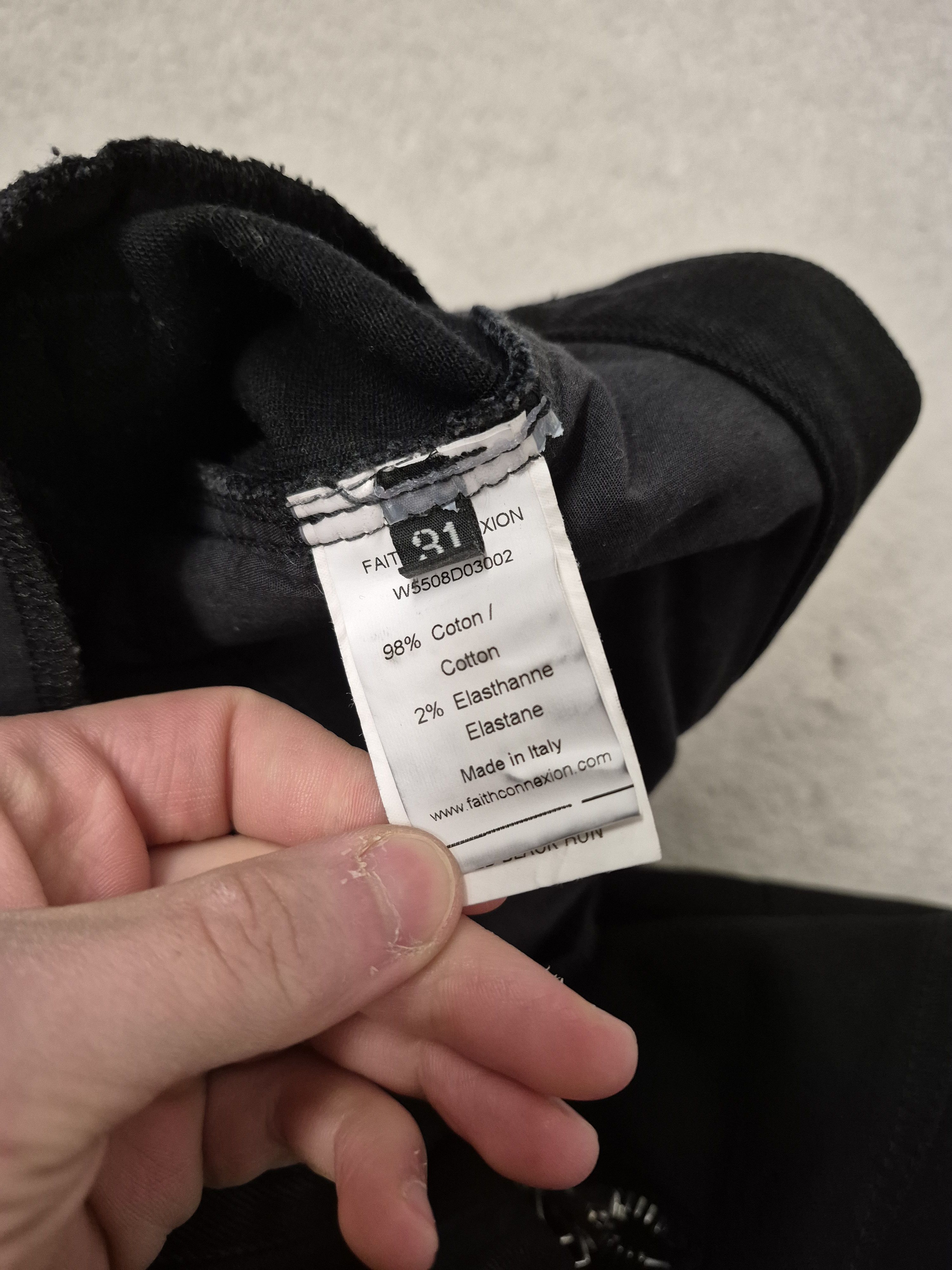 Faith Connexion Faith Connexion Biker Zip Jeans Punk Black W31 Size US 31 - 6 Thumbnail