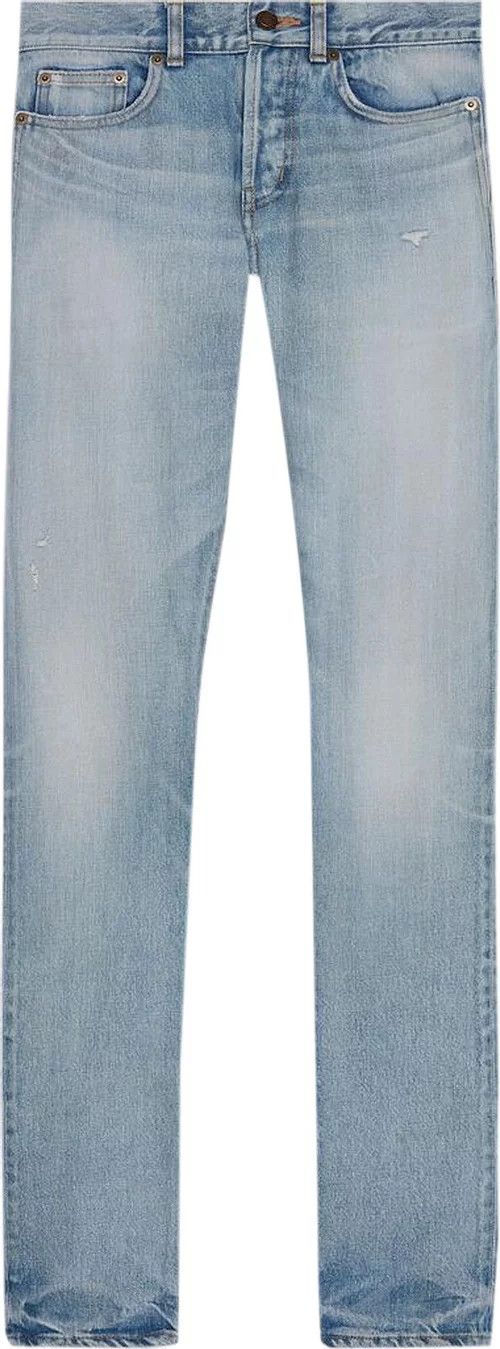 Saint Laurent Paris o1bcso1str0924 Slim-Fit Jeans in Blue Size US 31 - 1 Preview