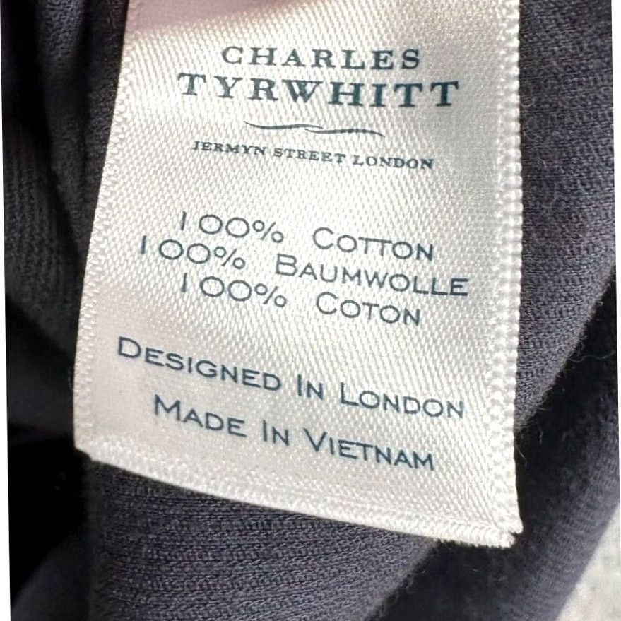 Charles Tyrwhitt Charles Tyrwhitt Corduroy Button Down Shirt Mens Medium Black Classic Fit Shirt Size US M / EU 48-50 / 2 - 5 Thumbnail