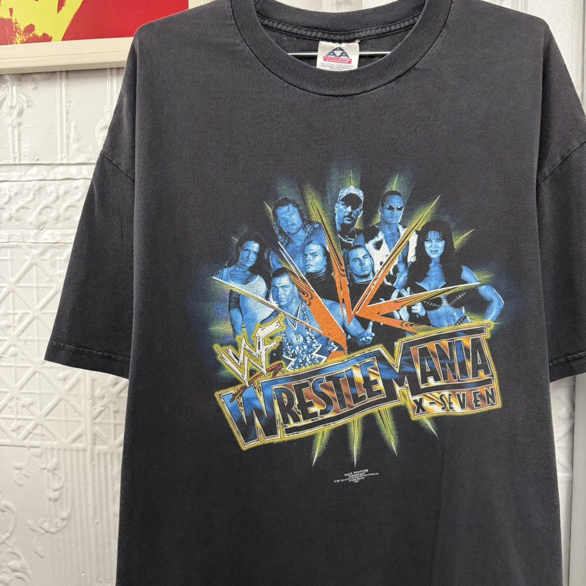 WWE vintage 2001 wrestle mania X-Seven graphic tee tshjrt Size US XL / EU 56 / 4 - 2 Thumbnail