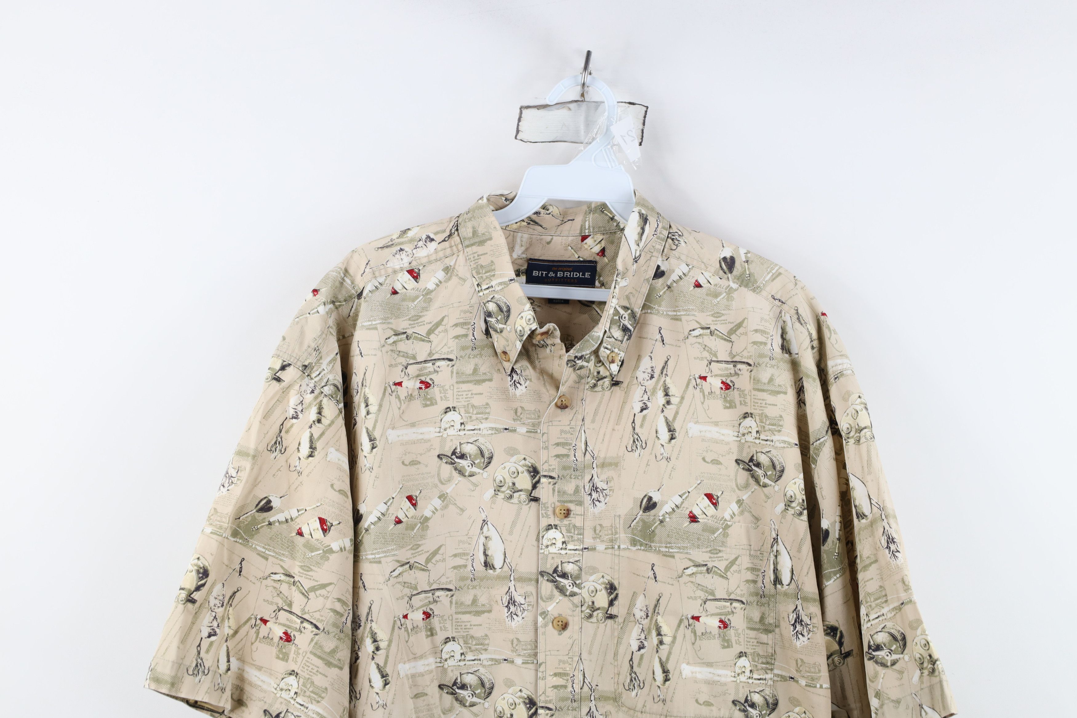 Vintage Vintage Streetwear Fishing All Over Print Button Down Shirt Size US L / EU 52-54 / 3 - 2 Thumbnail