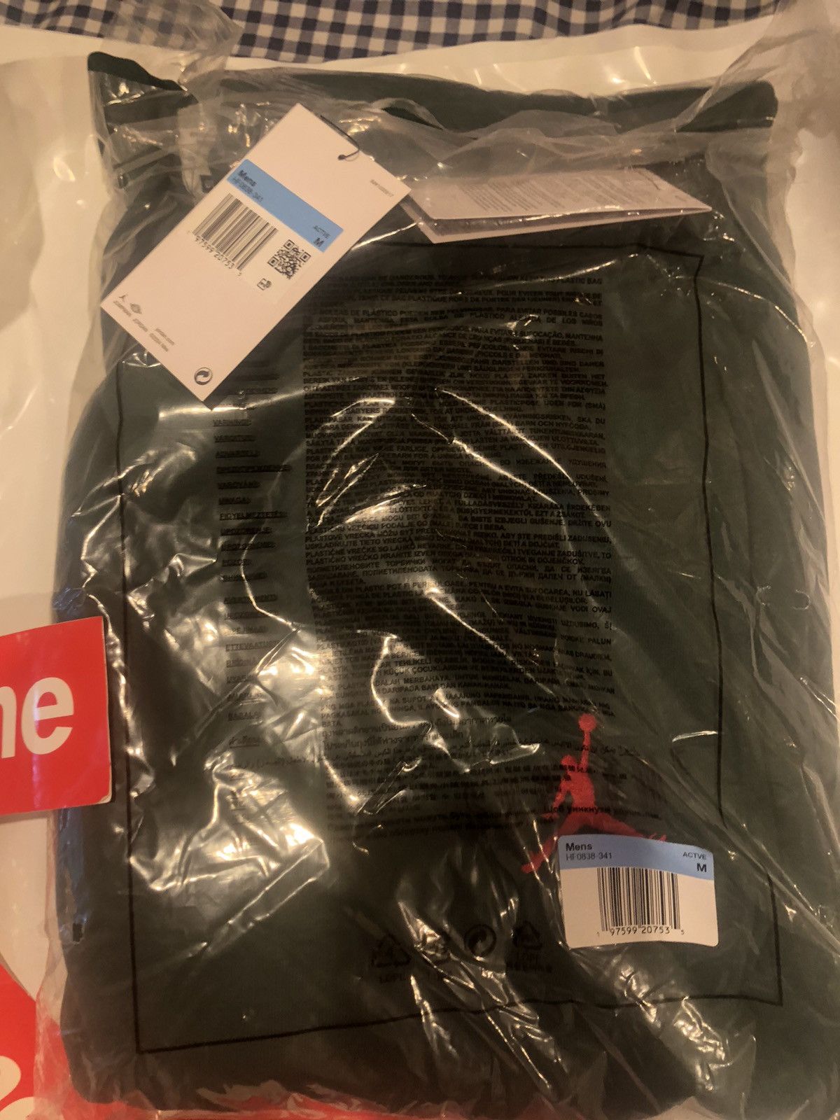 Jordan Brand × Supreme FW24 Supreme Jordan Sweatpants Medium Green Size US 31 - 1 Thumbnail