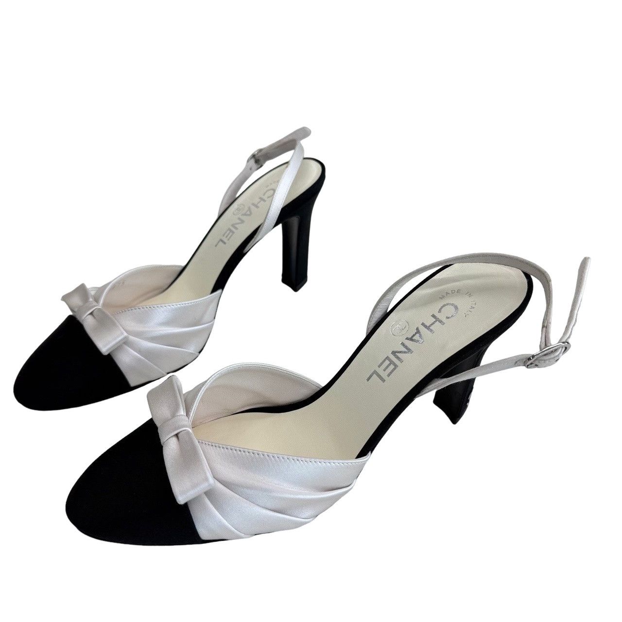 Chanel Chanel Bow Slingback Heels Size 37 Size US 7 / IT 37 - 1 Thumbnail