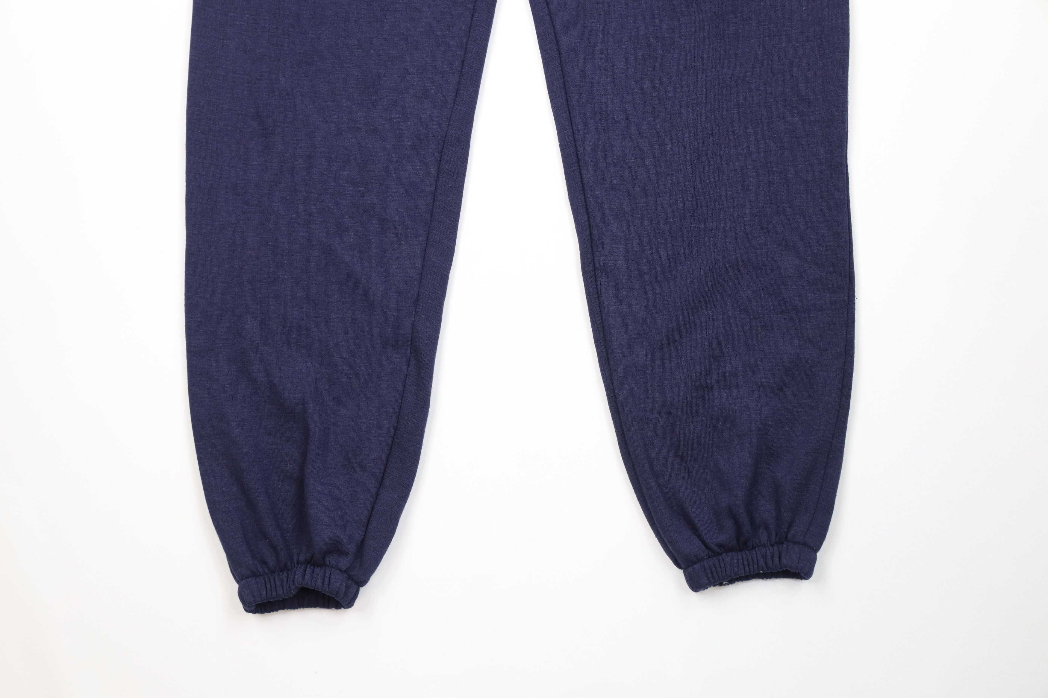 Vintage Vintage 90s Streetwear Blank Cuffed Sweatpants Joggers Blue Size US 34 / EU 50 - 4 Thumbnail
