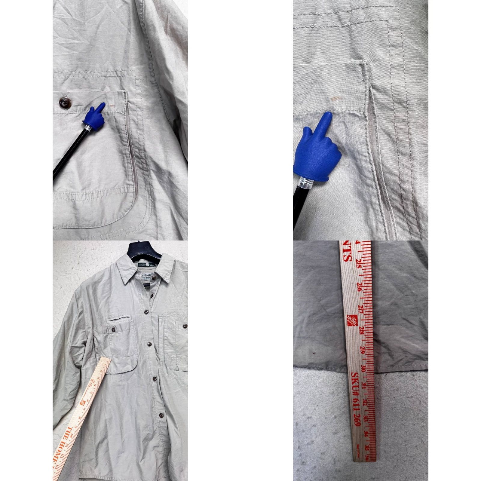 Royal Robbins VINTAGE Royal Robbins Vented Fishing Shirt Beige Long Sleeve Button Up Men's M See Pics Size US M / EU 48-50 / 2 - 8 Thumbnail