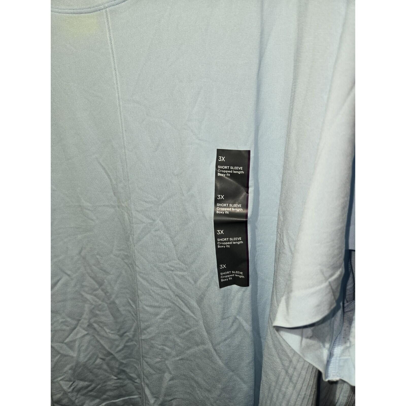 Other All in Motion Womens 3X Light Blue Seamless Short Sleeve Size 3XL / US 20-22 - 3 Thumbnail