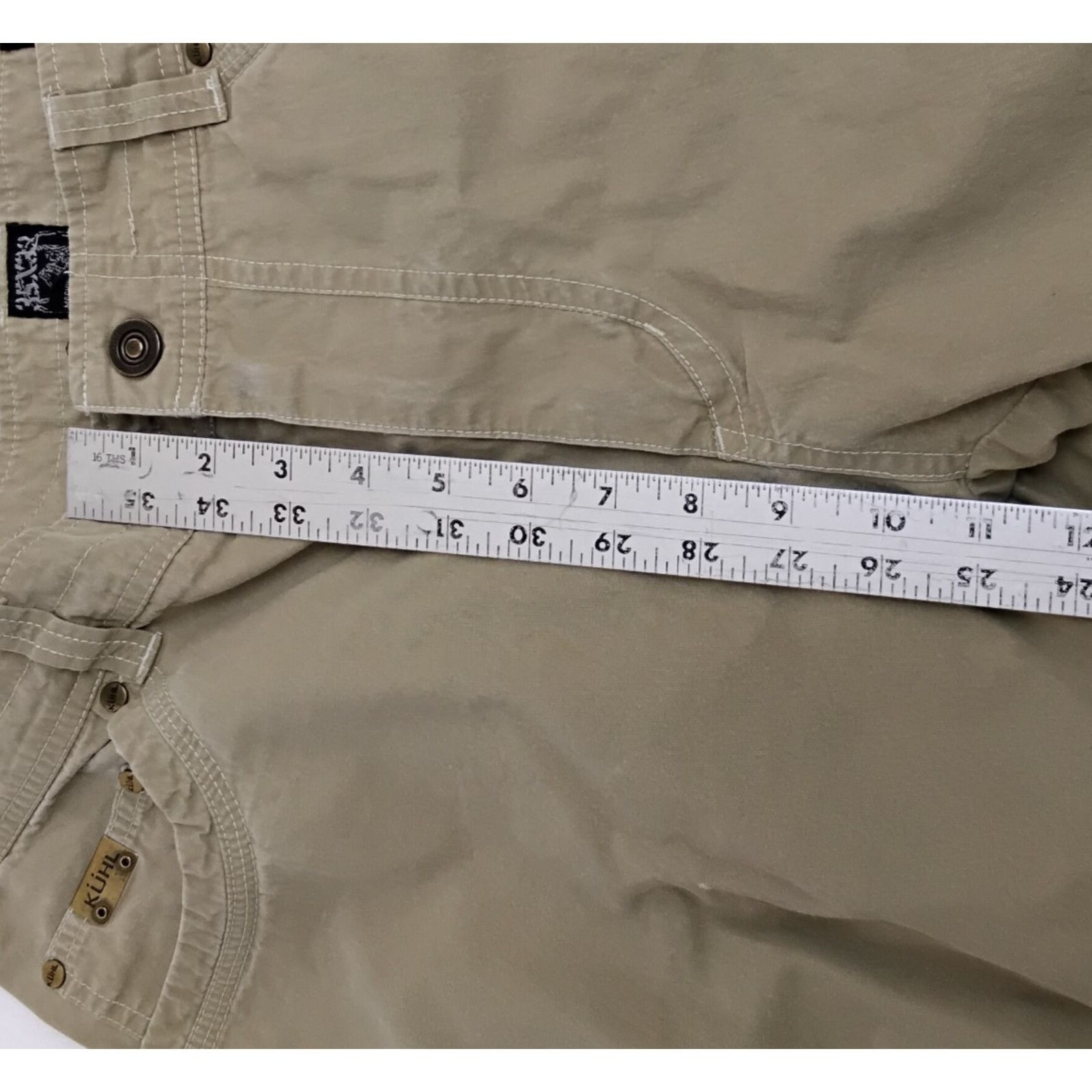 Kuhl Kuhl Revolvr Pants Men's 35x32 Khaki Casual Small Hole Size US 35 - 15 Thumbnail