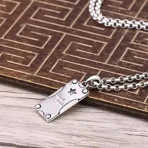 Japanese Brand 925 Sterling Silver Necklace Size 28 - 4 Thumbnail