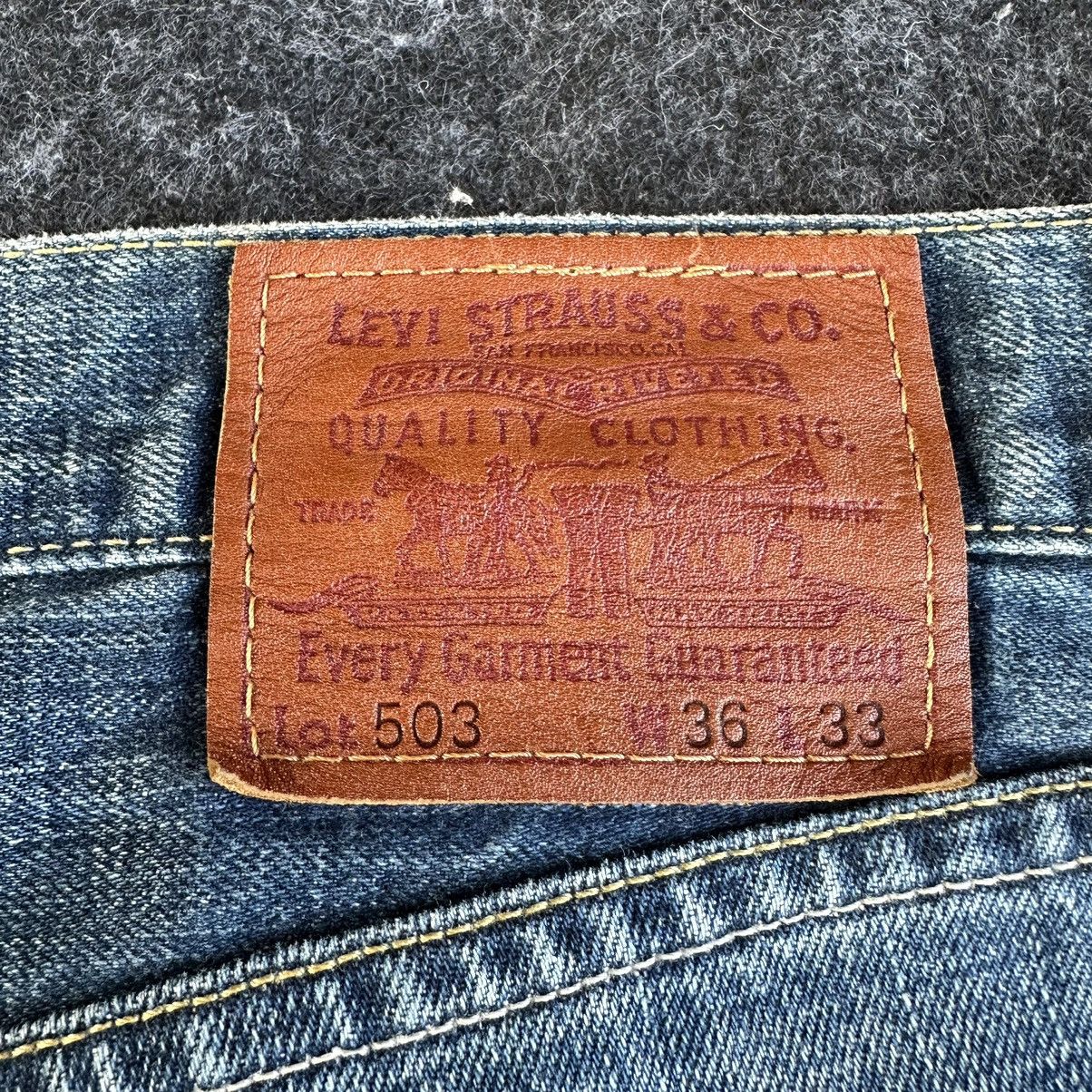 Levi's Y2k Baggy Levis 503 Regular Denim 36x30 D615 Size US 36 / EU 52 - 8 Thumbnail