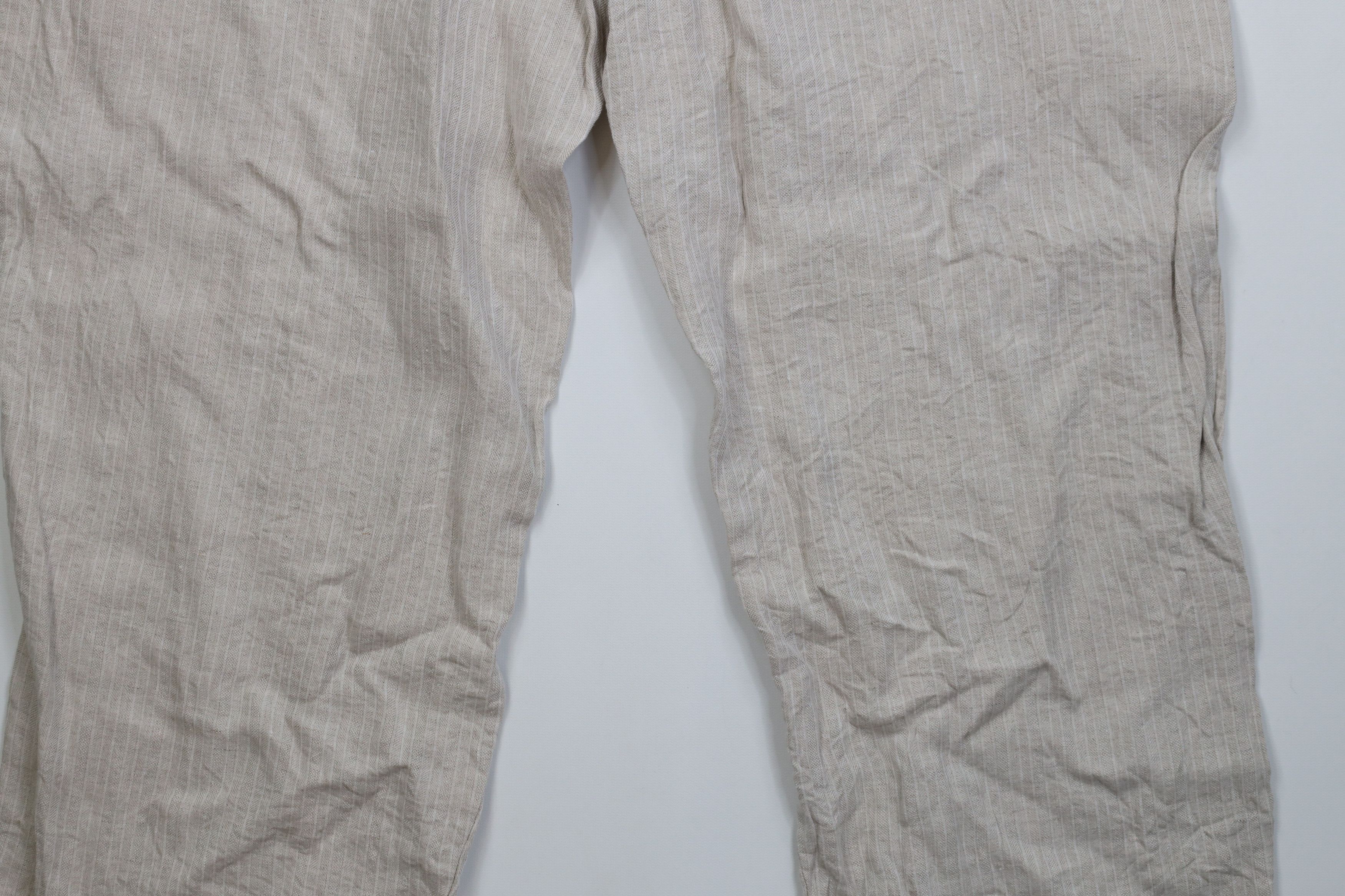 Vintage Vintage 90s Y2K Streetwear Knit Wide Leg Chino Pants Beige Size US 38 / EU 54 - 14 Thumbnail