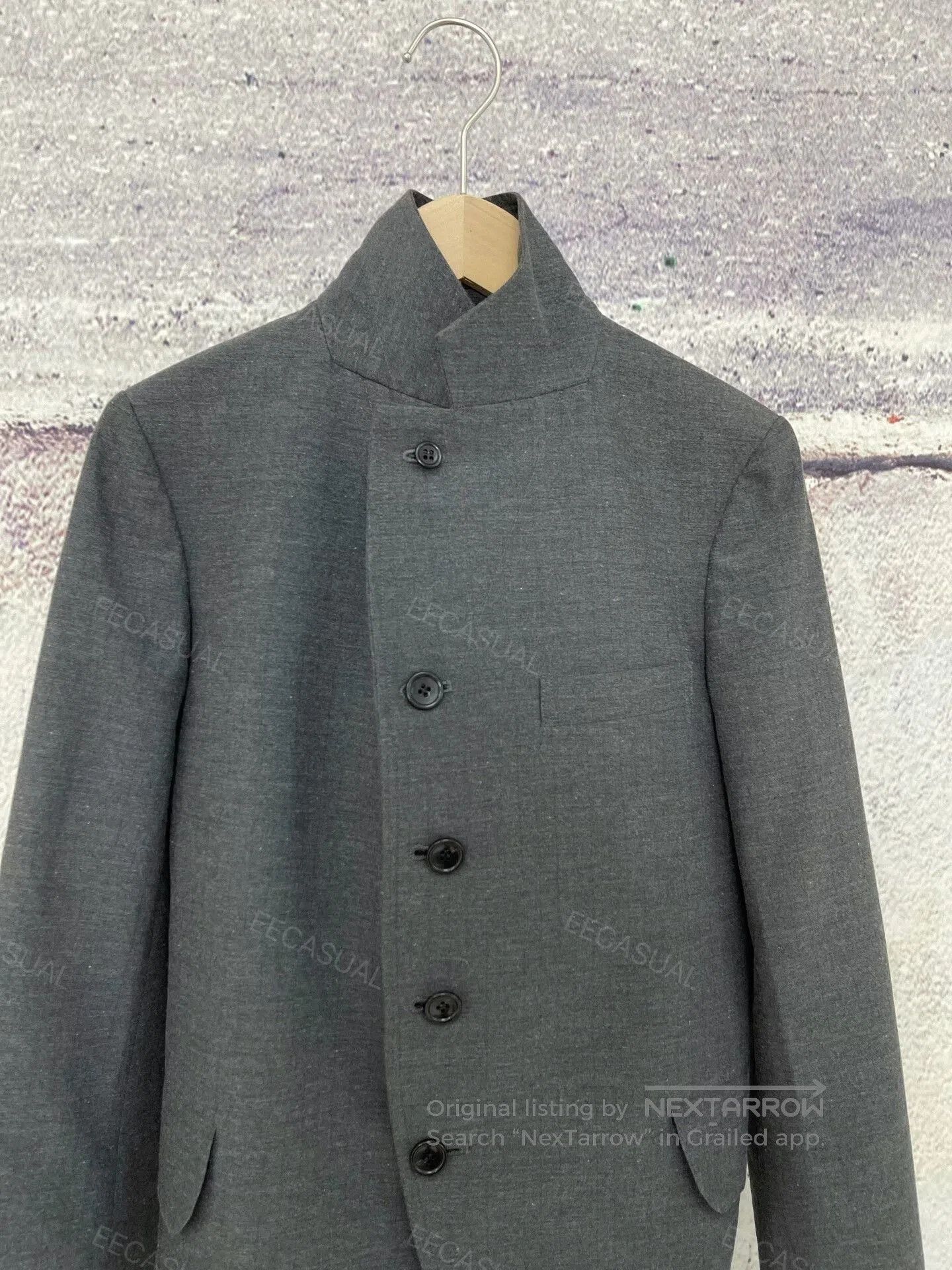 CDG by Comme des Garcons CDG Gray Asymmetrical Blazer. Size US XS / EU 42 / 0 - 4 Thumbnail