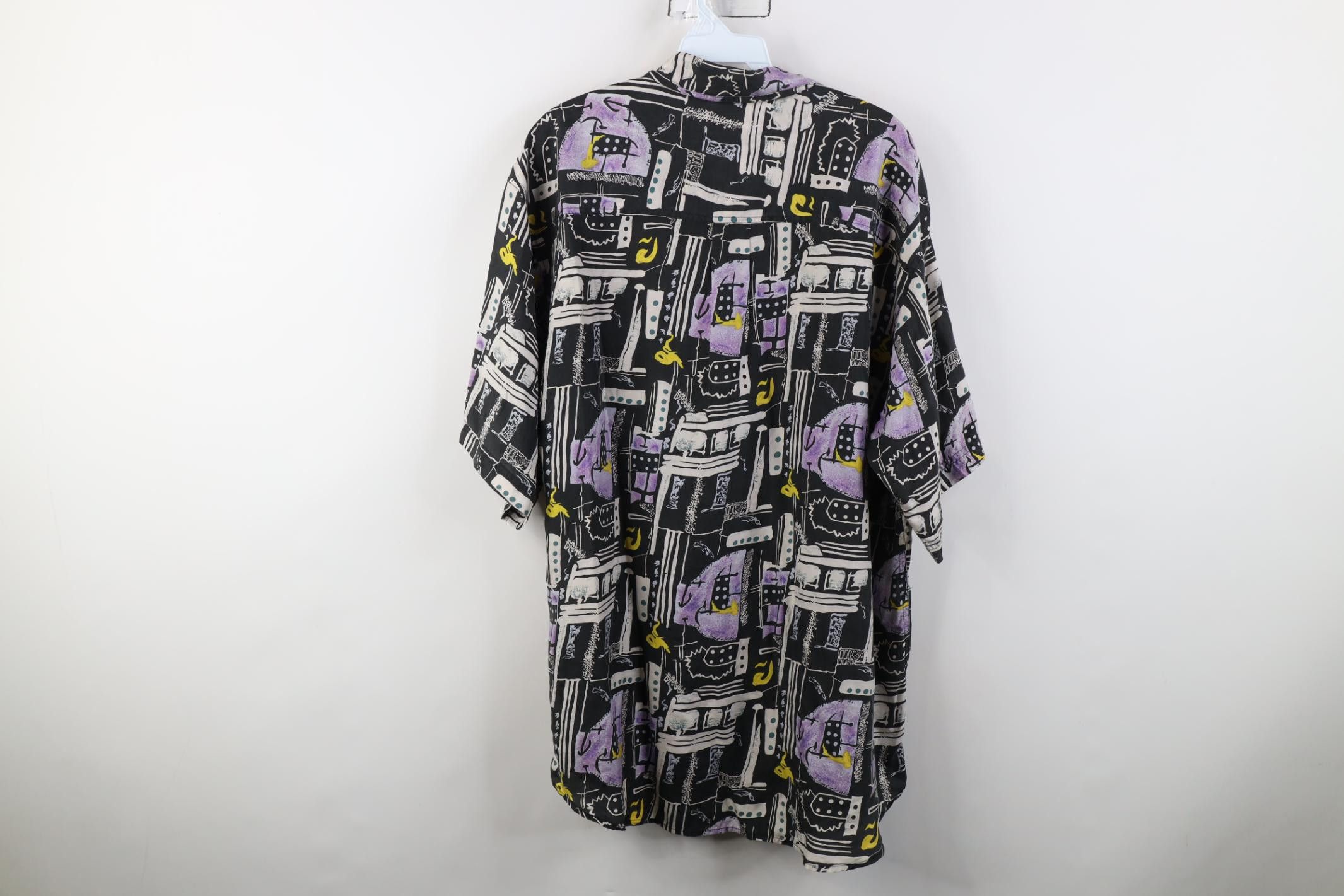 Vintage Vintage 90s Streetwear Short Sleeve Collared Button Shirt Size US L / EU 52-54 / 3 - 8 Thumbnail