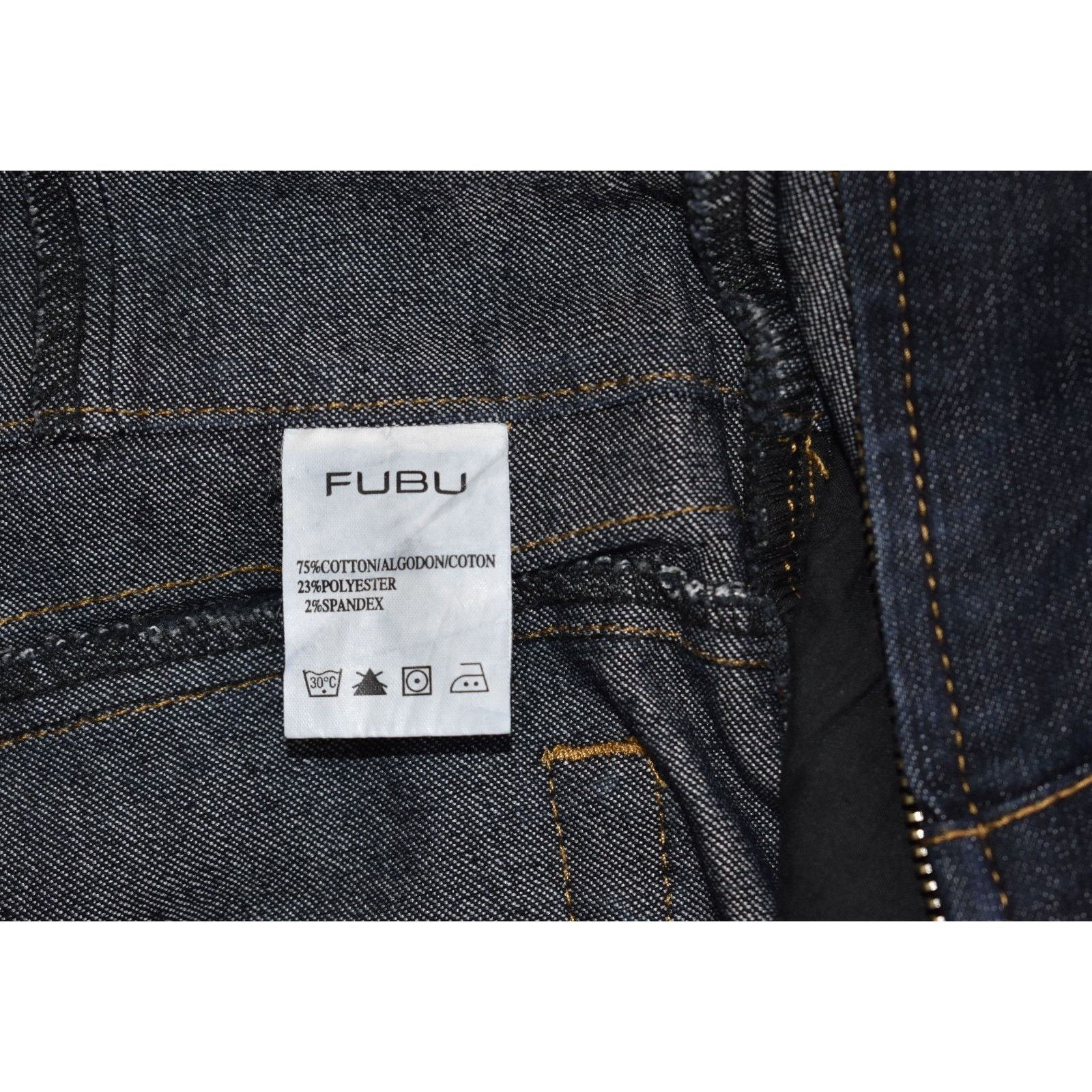 Fubu FUBU Denim Long Sleeve Collared Vintage Y2K Jumpsuit 11/12 Size 34" / US 12 / IT 48 - 7 Thumbnail