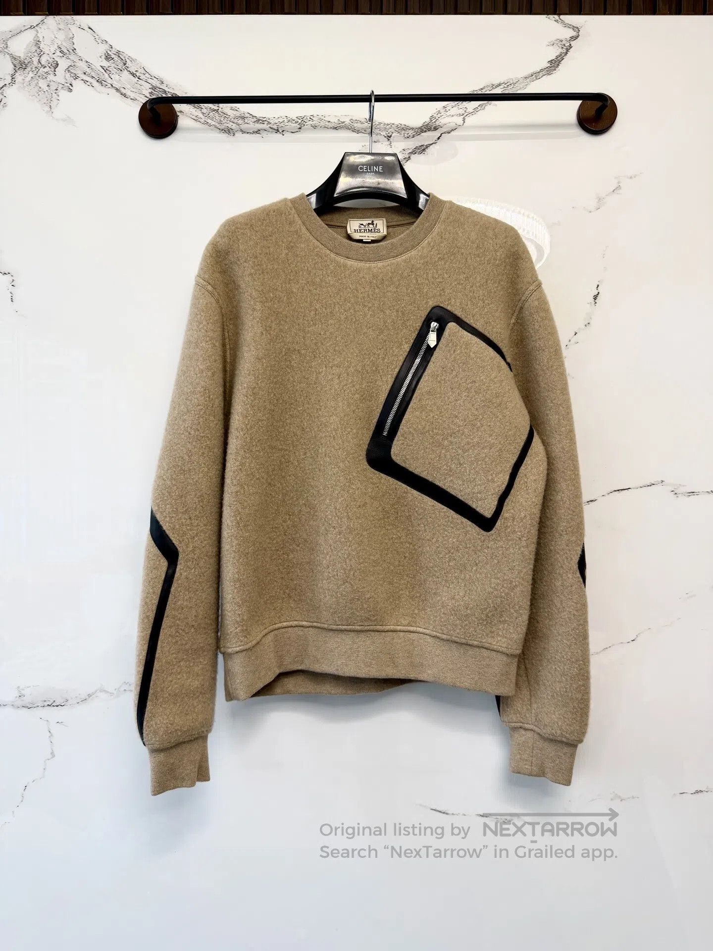 Hermes Hermes Caramel Leather Zip Hoodie| Size US XS / EU 42 / 0 - 1 Thumbnail