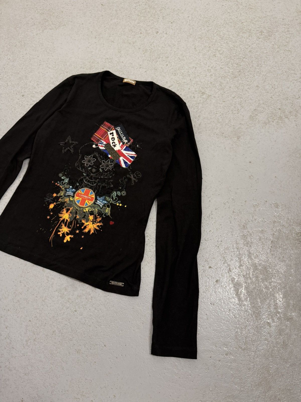 John Galliano Vintage 00s John Galliano Rock Punk UK Longsleeve Size M / US 6-8 / IT 42-44 - 3 Thumbnail