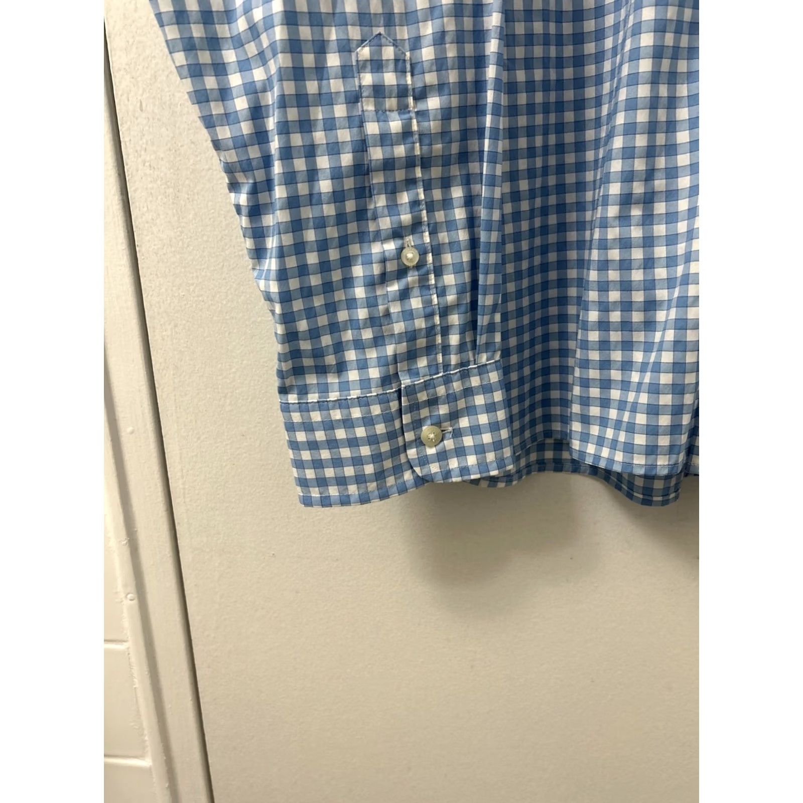 Vineyard Vines Vineyard Vines Performance Whale Shirt Mens XL Blue Plaid Button-Down Long Sleeve Classic Fit Size US XL / EU 56 / 4 - 7 Thumbnail
