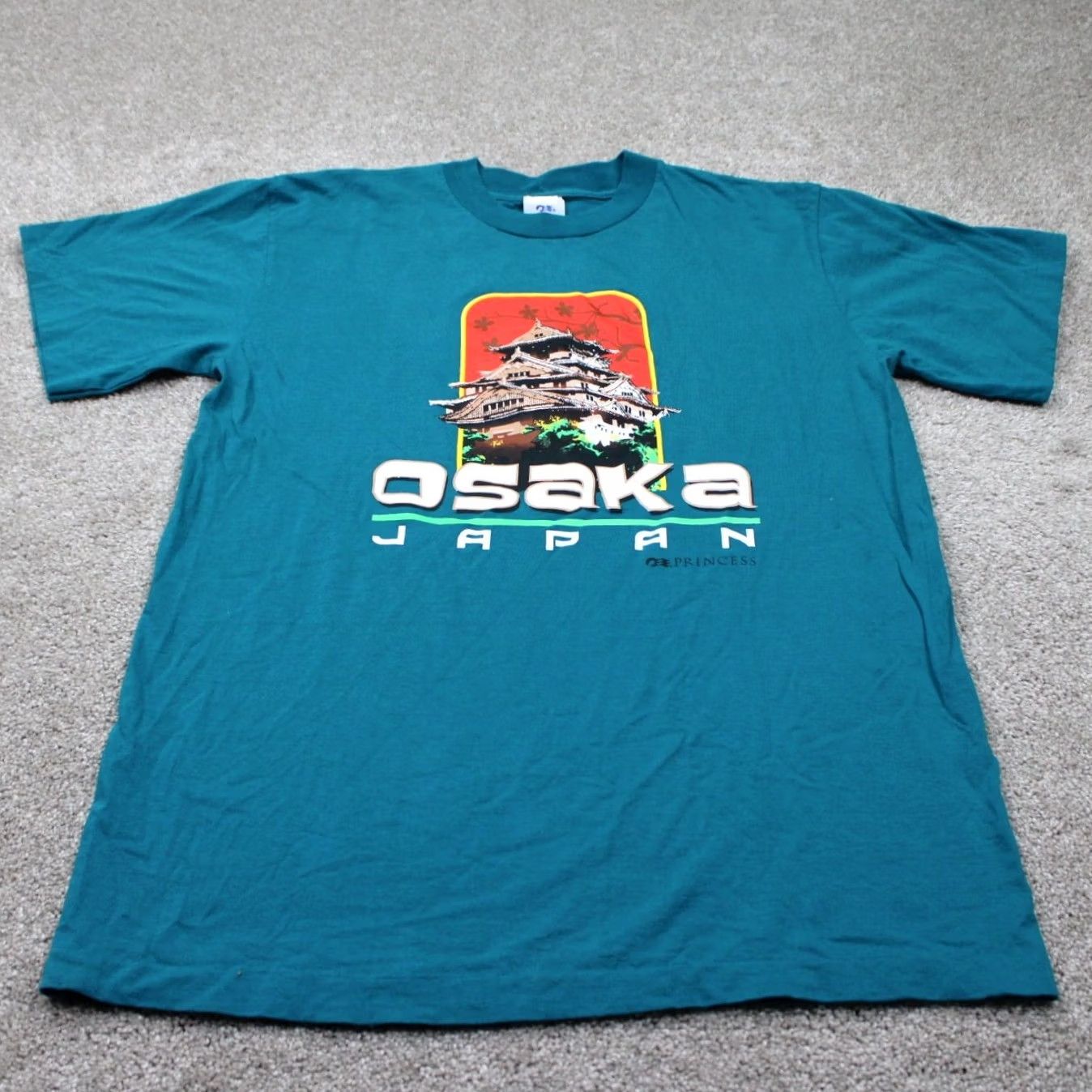 Vintage VINTAGE Osaka Japan Shirt Mens XL Blue Princess Cruises Cotton Single Stitch S/S Size US XL / EU 56 / 4 - 2 Thumbnail