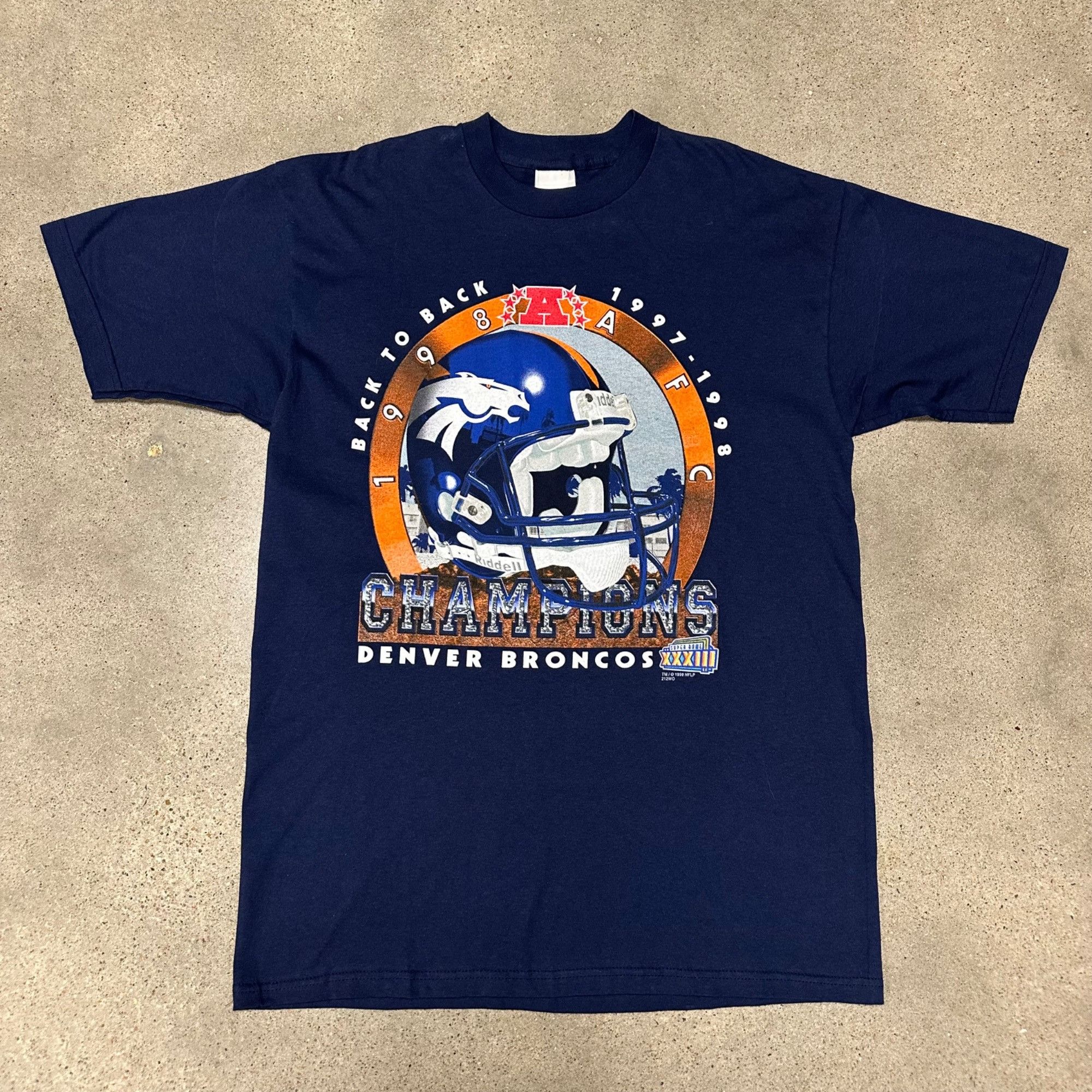 NFL × Vintage Vintage 1998/99 Denver Broncos Back to Back AFC Champions Sh Size US L / EU 52-54 / 3 - 1 Thumbnail