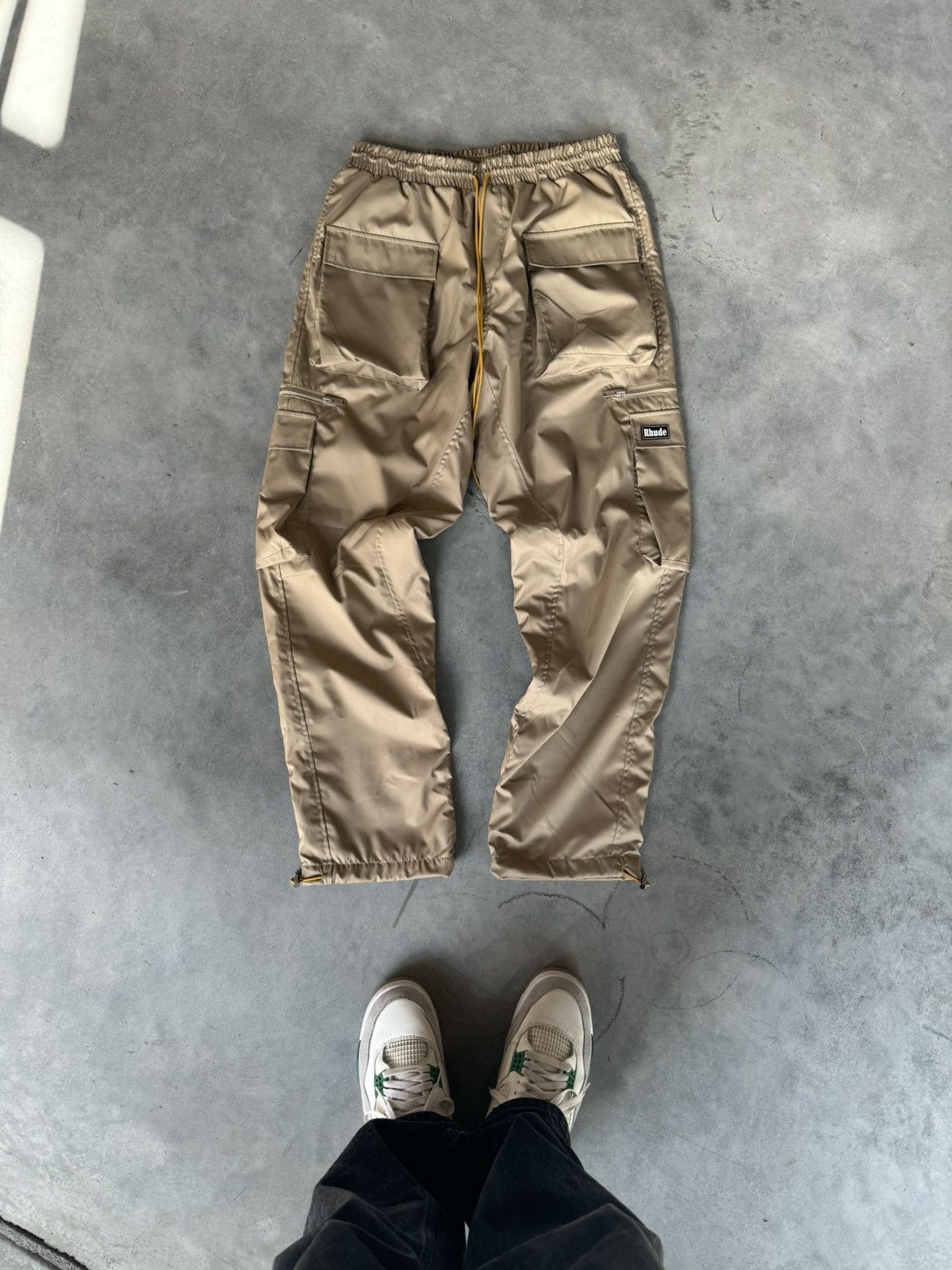 image of Rhude Cargo Pants Tan, Men's (Size 36)