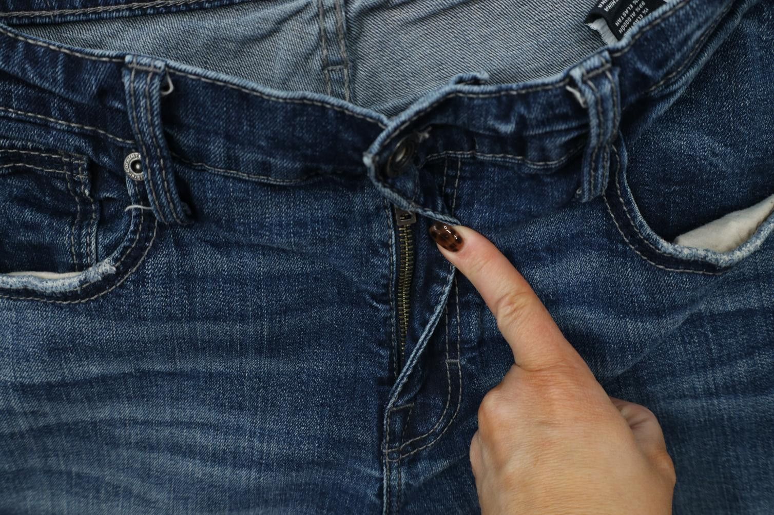 Vintage Buckle BKE Stretch Thick Stitch Straight Leg Denim Jeans Size US 34 / EU 50 - 6 Thumbnail
