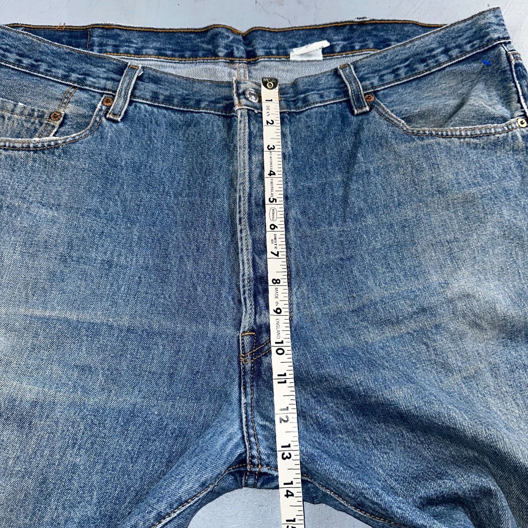 Levi's Levi's 501 Vintage 90s XX Straight Jeans 42x30 Light Wash Blue Mid Rise Men Regular 42 Inseam 30 Levi's 501 Series 90s Vintage Straight Jeans Mens Size US 42 / EU 58 - 7 Thumbnail