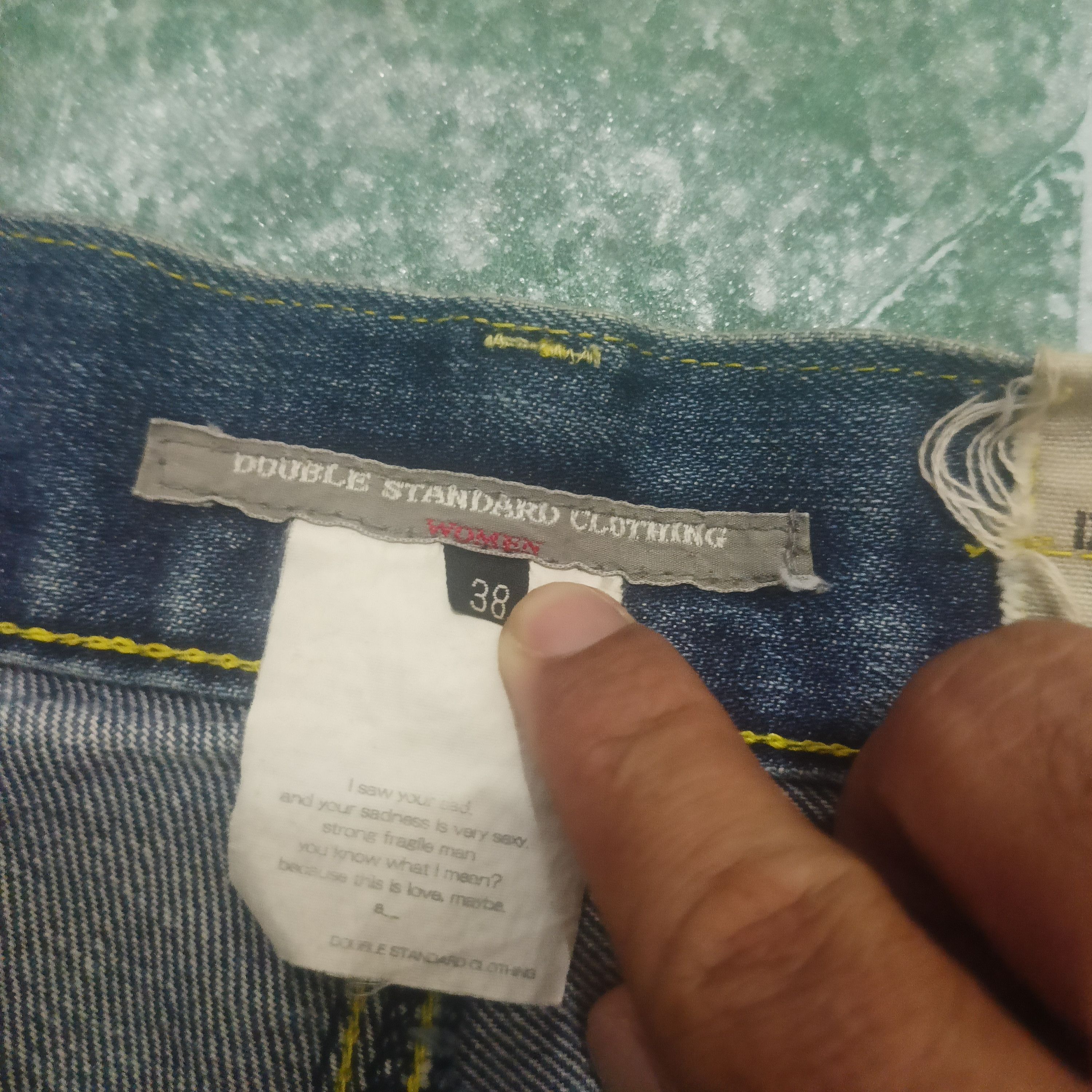 Who Decides War Japanese Double Standard Clothing Distressed Denim Jeans Size US 32 / EU 48 - 8 Thumbnail