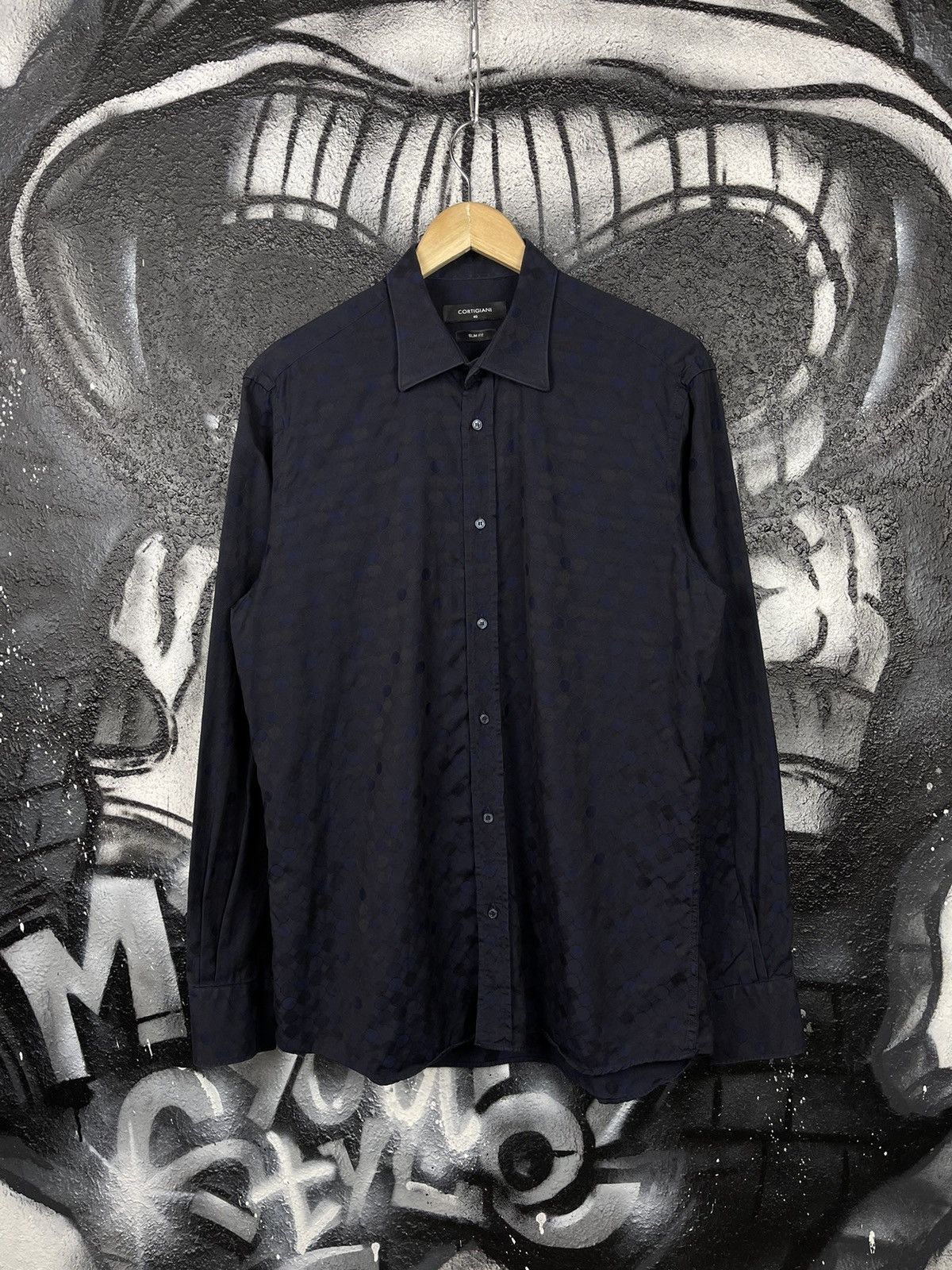 Cortigiani Cortigiani Slim Fit Luxury Button Up Shirt Men’s Size 40 Size US L / EU 52-54 / 3 - 2 Thumbnail