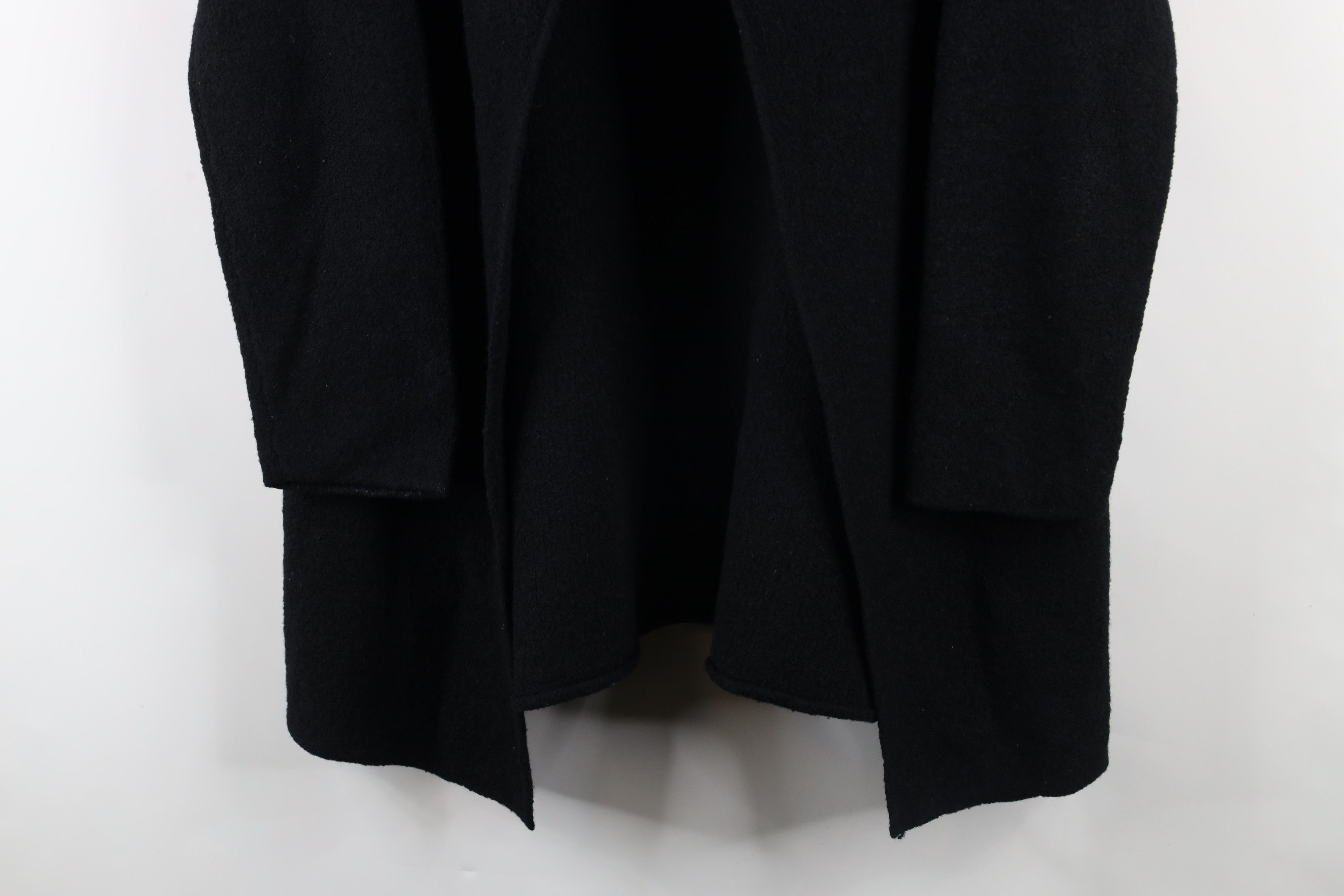 Eileen Fisher × Vintage Eileen Fisher Wool Collared Top Button Sweater Black Size M / US 6-8 / IT 42-44 - 3 Thumbnail