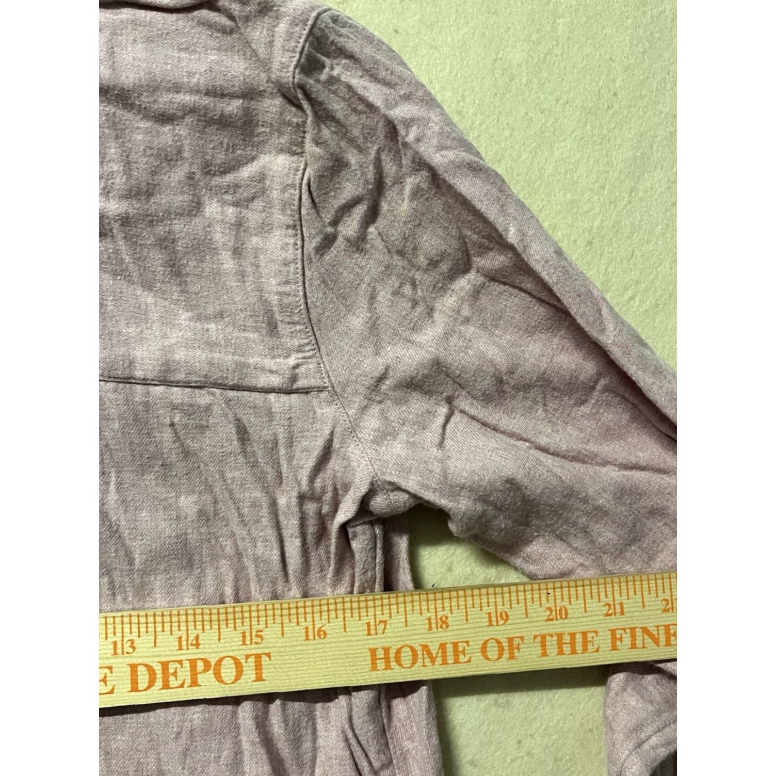 Madewell Madewell Womens Small Pink Tunic Back Button Up Long Sleeves Shirt Casual Pocket Cotton Tie-Front? Size S / US 4 / IT 40 - 3 Thumbnail