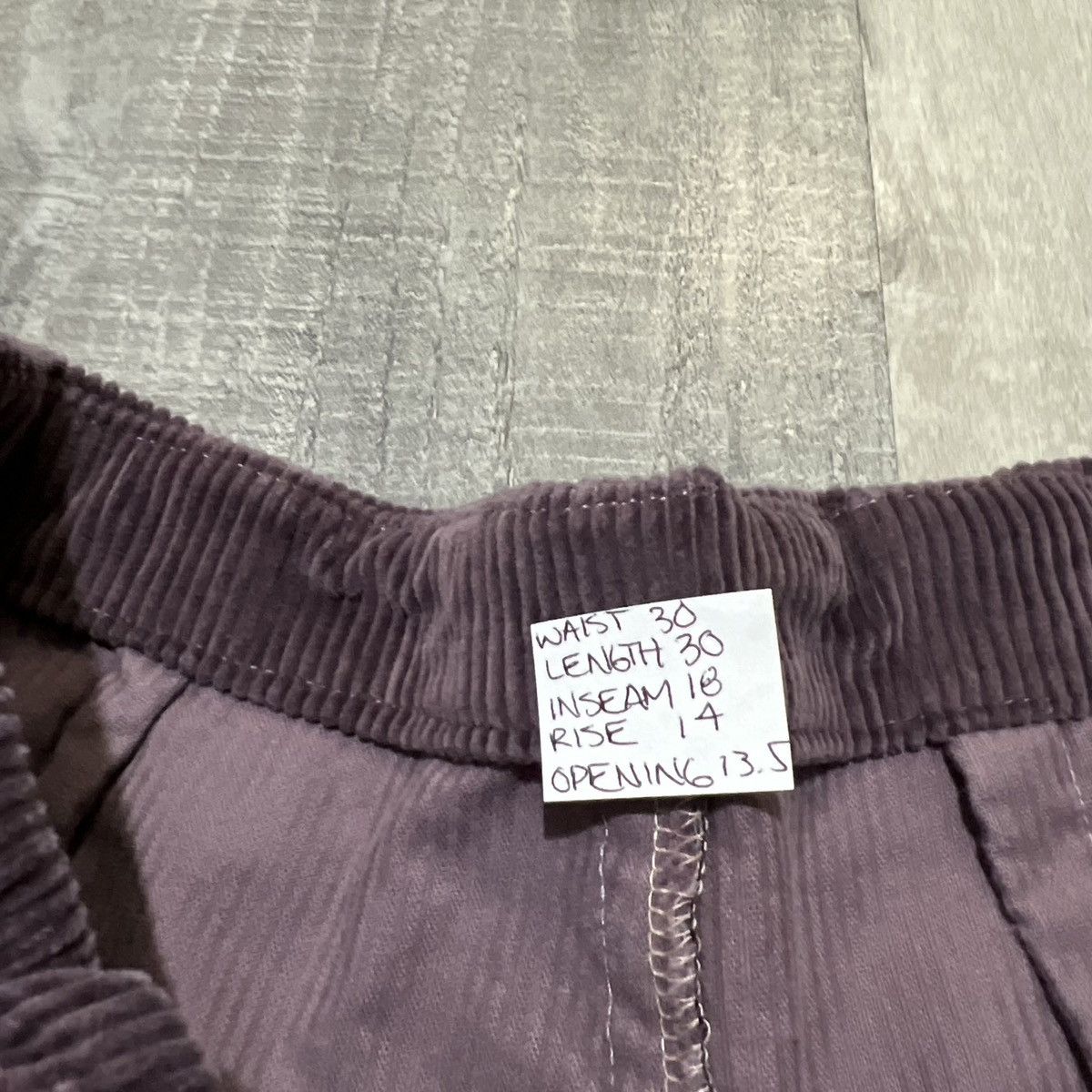 Handmade × Vintage VTG Handmade Baggy Purple Corduroy Wide Guacho Hippy Pants Size US 30 / EU 46 - 4 Thumbnail