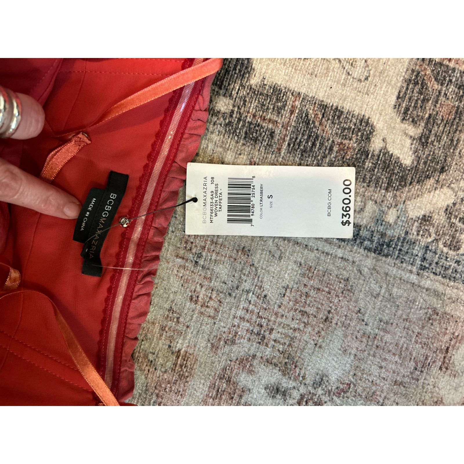 Bcbgmaxazria BCBGMaxazria NWT Strapless Dress Raspberry, Sz Small MP $360 Size S / US 4 / IT 40 - 6 Thumbnail