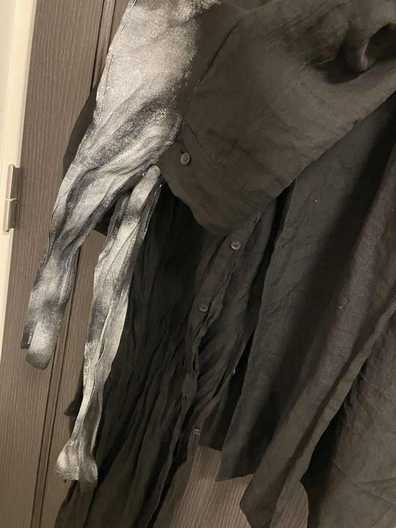 Yohji Yamamoto POUR HOMME 24ss Linen-dyed long blouse HS-B25-305 Size US M / EU 48-50 / 2 - 4 Thumbnail