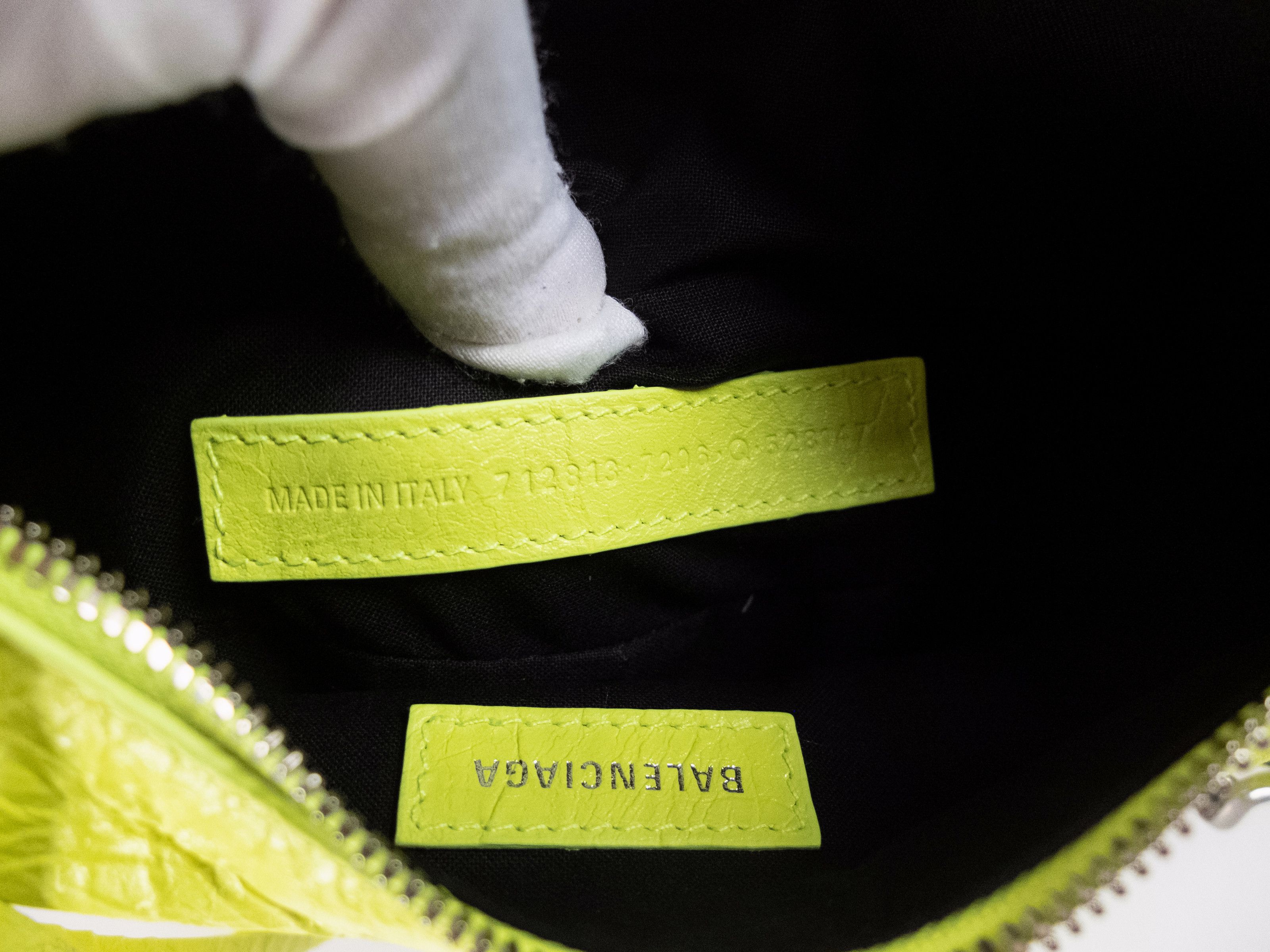 Balenciaga BALENCIAGA Le Cagole XS yellow leather chain shoulder bag Size ONE SIZE - 13 Thumbnail