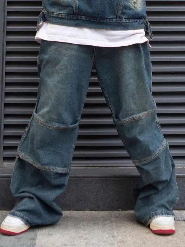 VIBE Street Hip Hop Washed Heavy Jeans Size US 32 / EU 48 - 1 Thumbnail