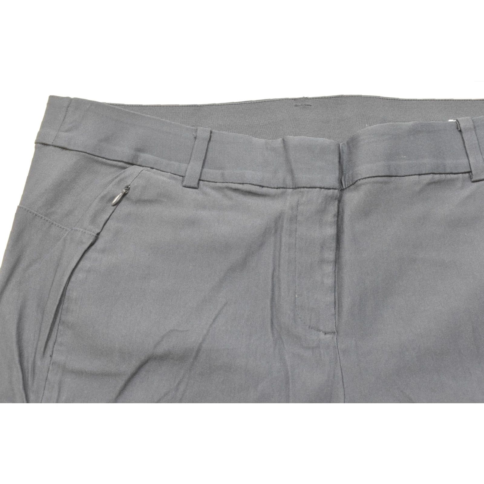 Vintage Lane Bryant Pants 18P Navy Blue Rayon Blend Straight Leg Petite Stretch Dress Pants Women Mens Size 40" / US 18 - 7 Thumbnail
