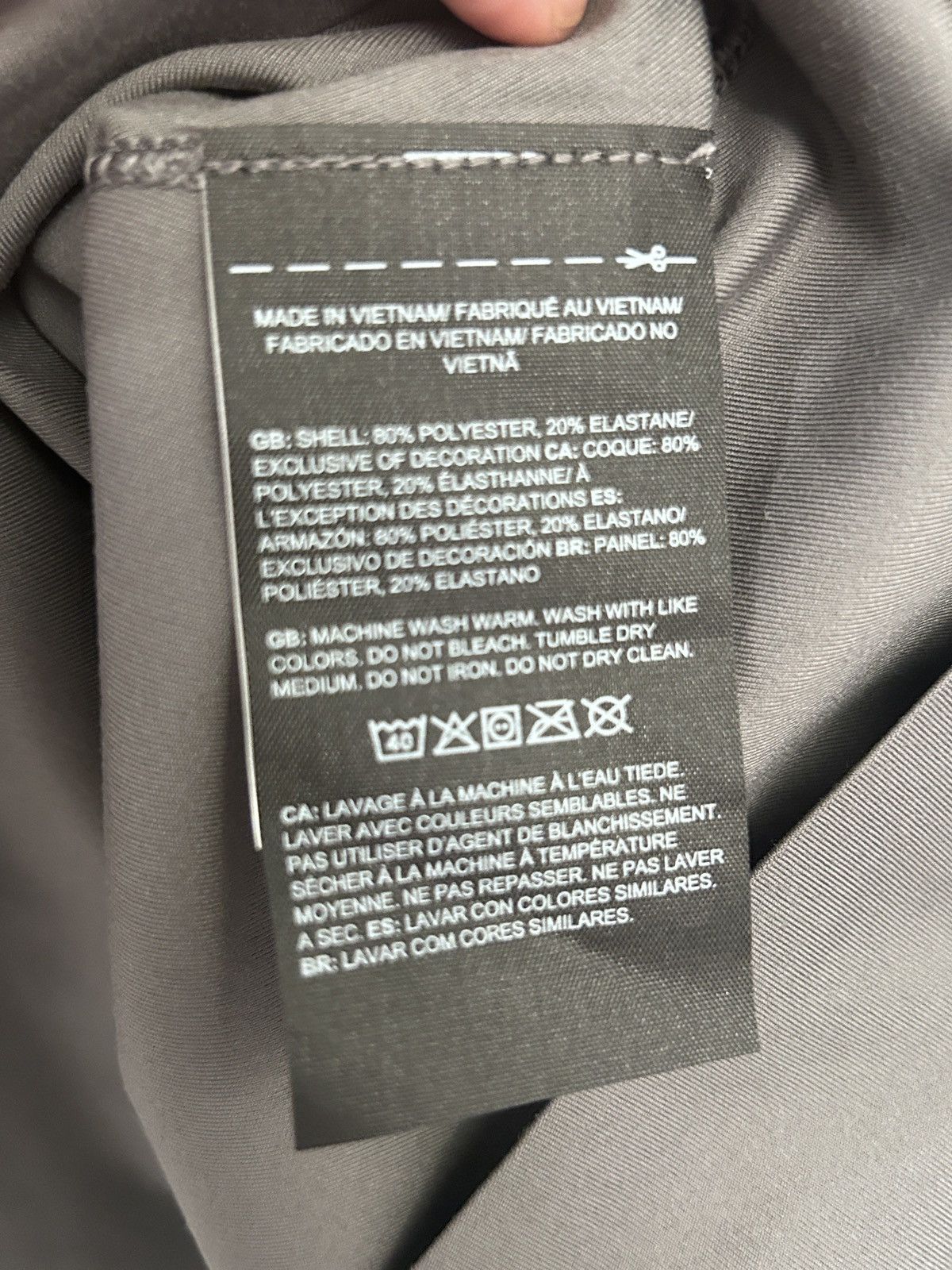 The North Face The North Face X Skims Refina Long Sleeve Top Gunmetal New Size XXS / US 00 / IT 34 - 3 Thumbnail