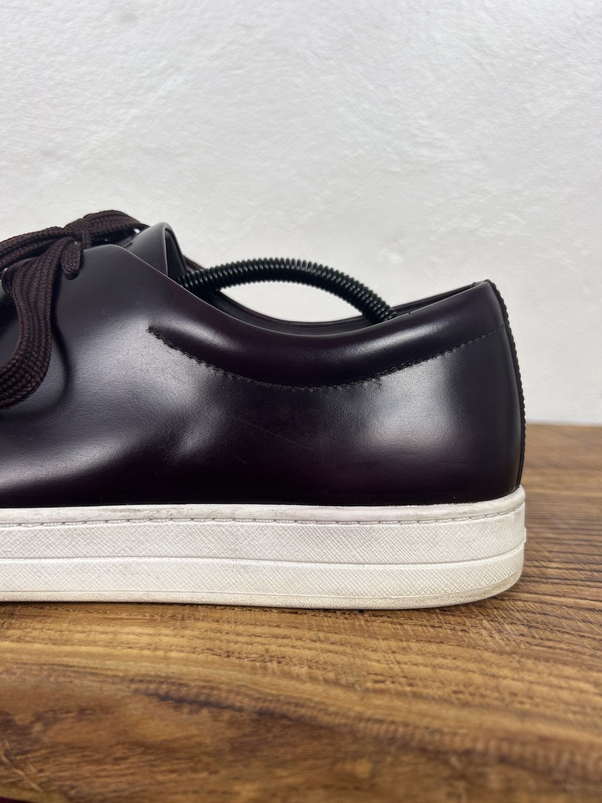 Prada Prada 4E2996 Brushed Spazzolato Leather Sneakers Size US 10 / EU 43 - 3 Thumbnail