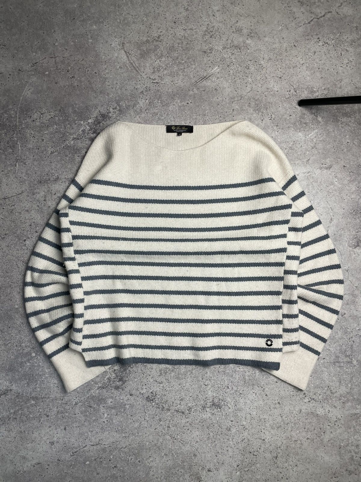 Loro Piana Loro Piana Baby Cashmere Striped Mezzocollo Sweater Size M / US 6-8 / IT 42-44 - 1 Thumbnail