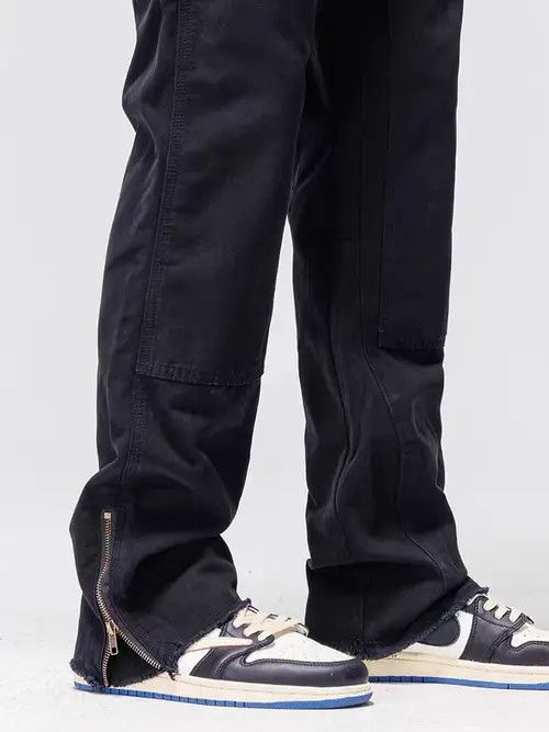VIBE Vintage High Street Loose Casual Black Workwear Jeans Size US 34 / EU 50 - 5 Thumbnail