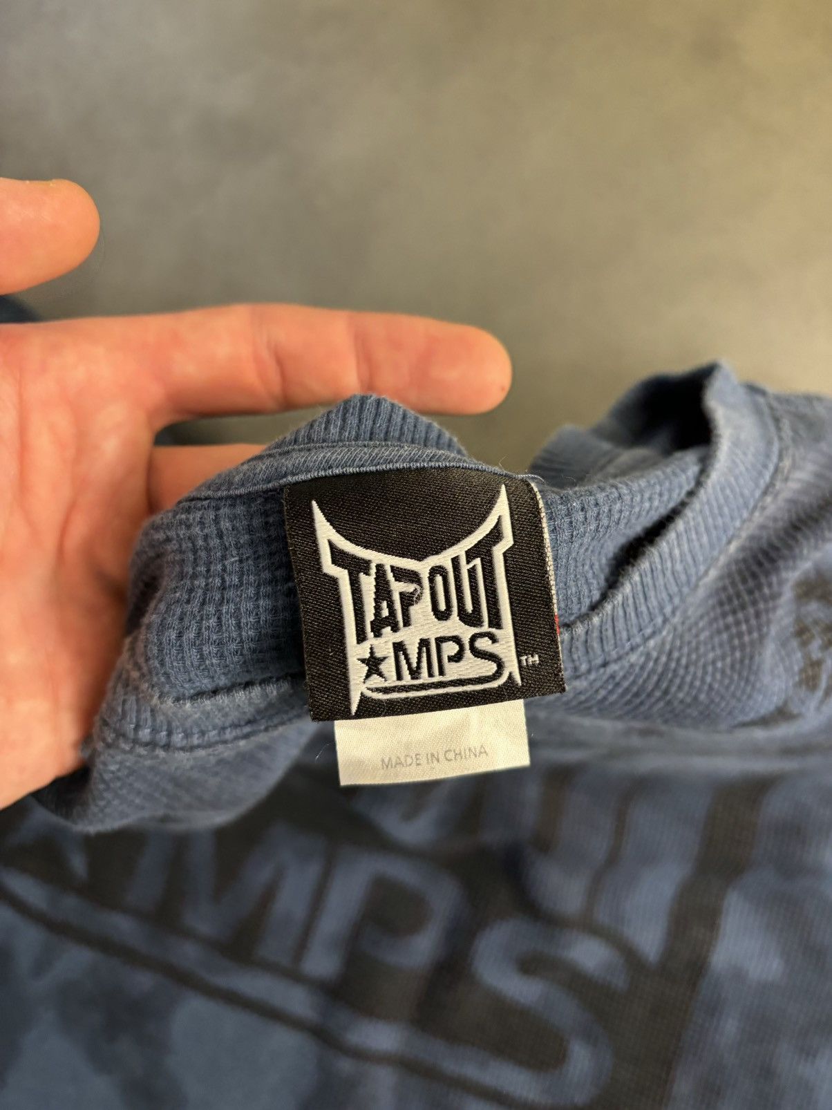 Affliction × Tapout × Vintage Y2K Vintage Tapout MPS Thermal Tie Over Dye Cropped Waffle Size US S / EU 44-46 / 1 - 4 Thumbnail