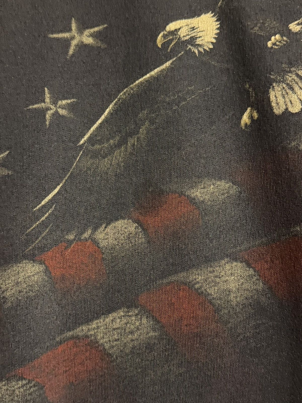 Vintage 90s bald eagle American flag AOP nature crewneck sweatshirt Size US L / EU 52-54 / 3 - 4 Thumbnail