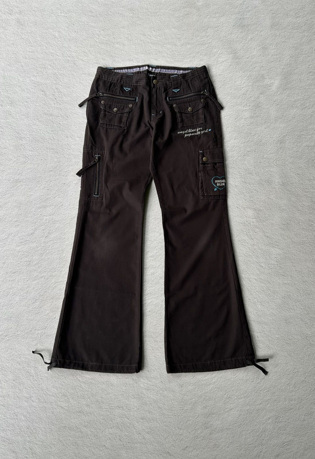 Angel Blue 2000s Angel Blue Multi Pocket Flared Pants Size US 30 / EU 46 - 1 Thumbnail