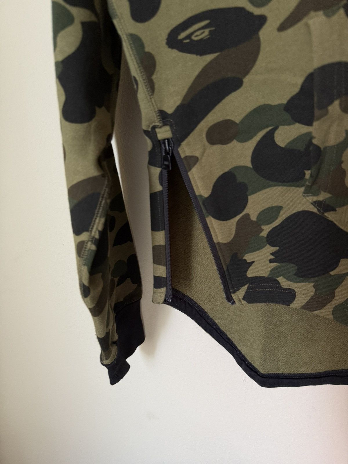 Bape BAPE Green Camo Hoodie. Fleece Lined/Side Zippers. NWT Rare Size US L / EU 52-54 / 3 - 7 Thumbnail