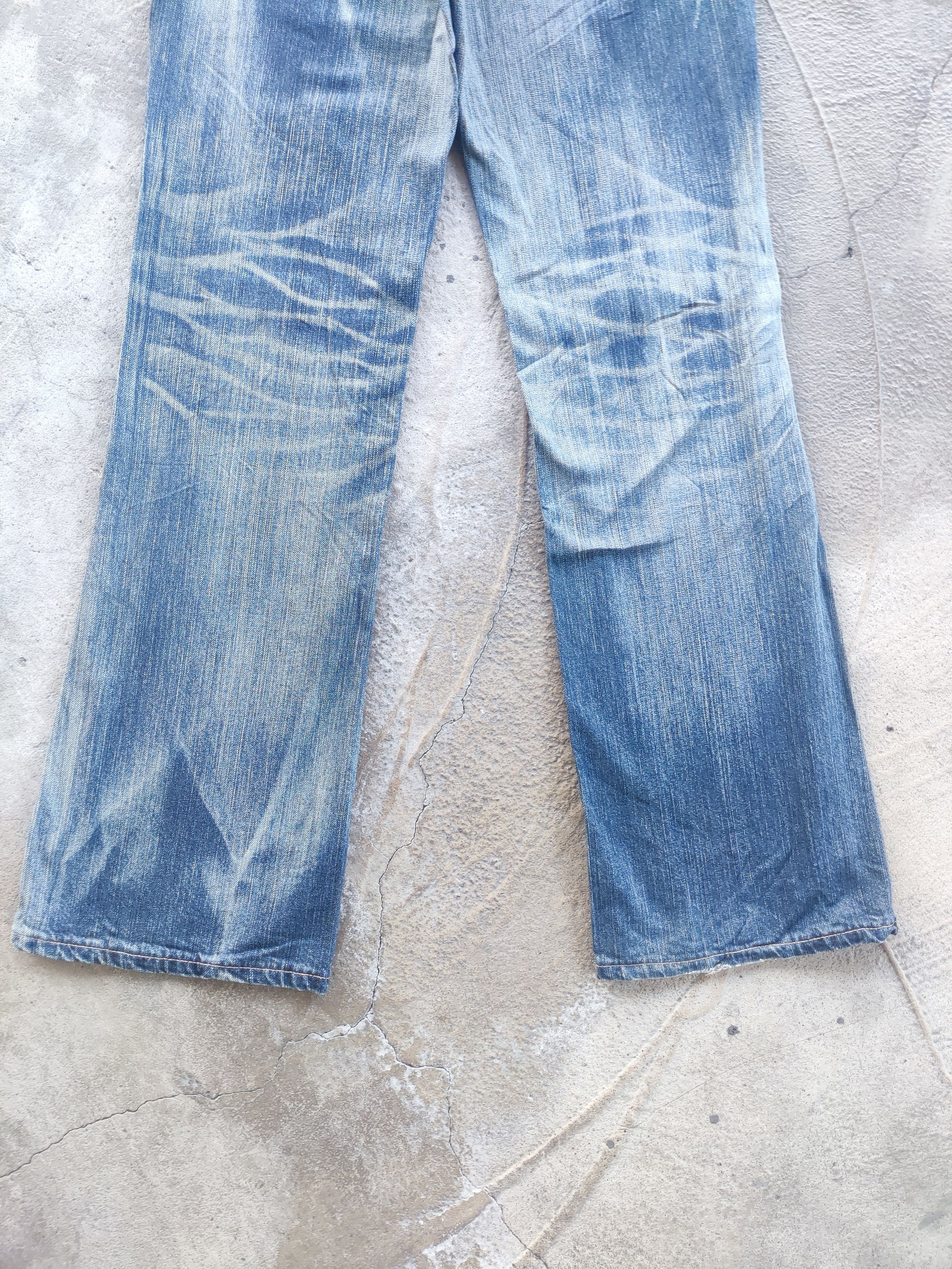 Edwin Vintage Edwin Flare Denim Distress Faded Denim Size US 32 / EU 48 - 11 Thumbnail