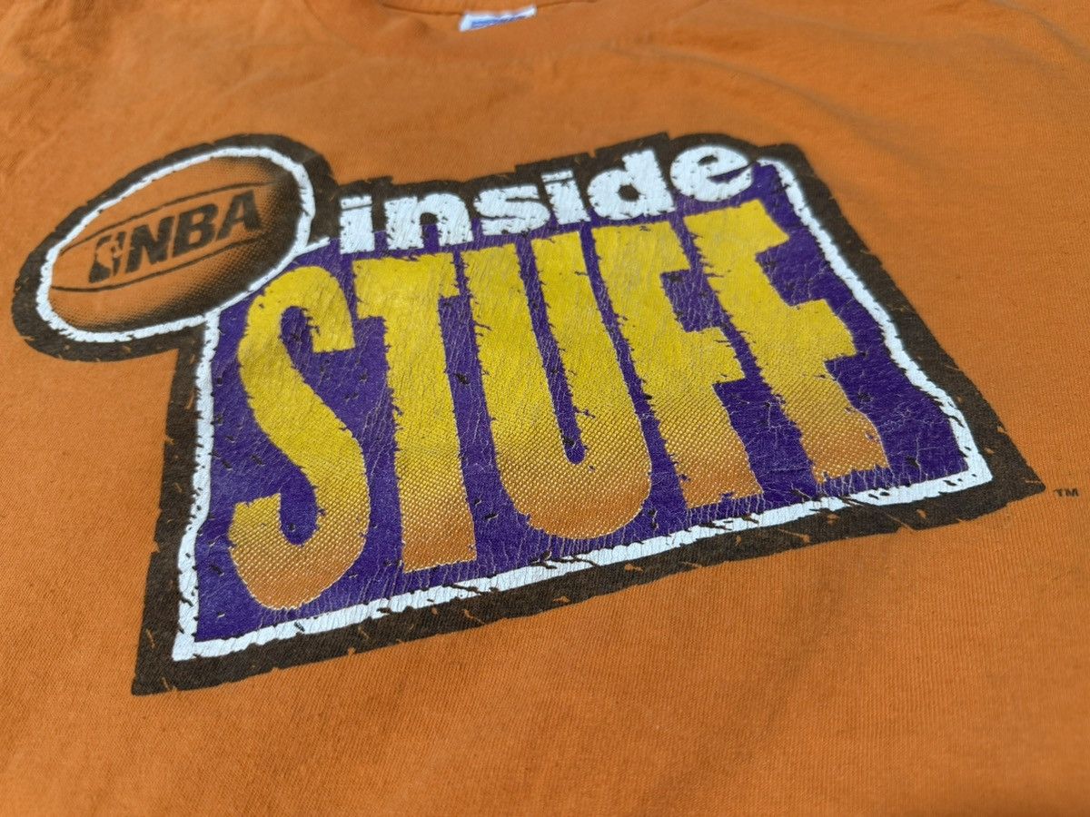 NBA × Salem Sportswear × Vintage Vintage 90s NBA Inside Stuff T Shirt Size US XL / EU 56 / 4 - 3 Thumbnail