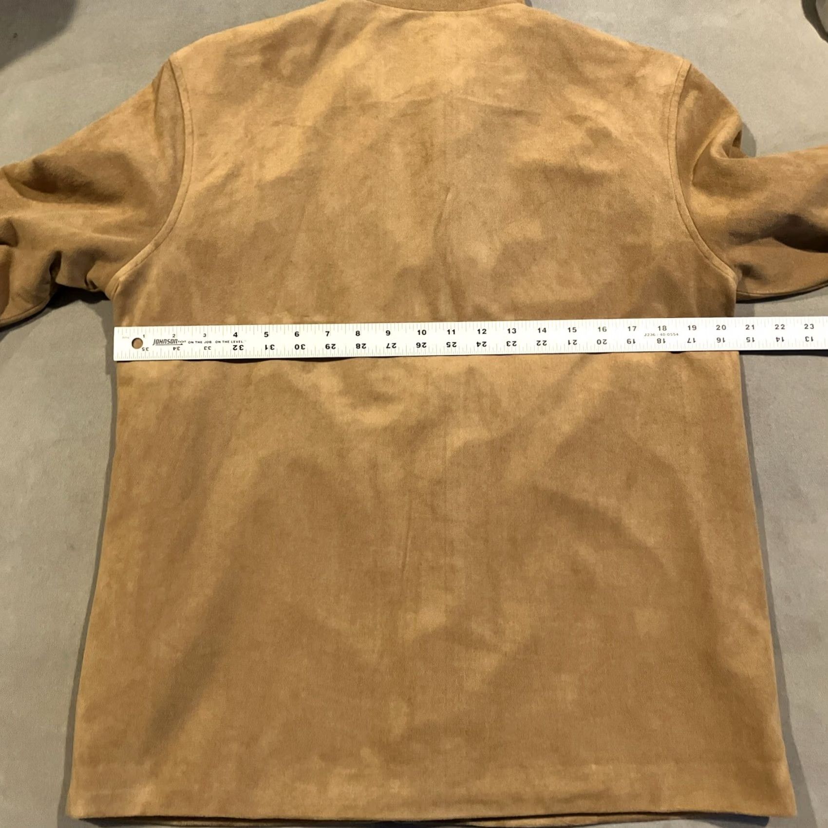 Melissa VINTAGE Mel & Lisa Jacket Beige Ultra Suede Long Sleeve Buttoned 8 Women Regular Fall Buttoned Long Sleeved Jacket Womens Size M / US 6-8 / IT 42-44 - 4 Thumbnail