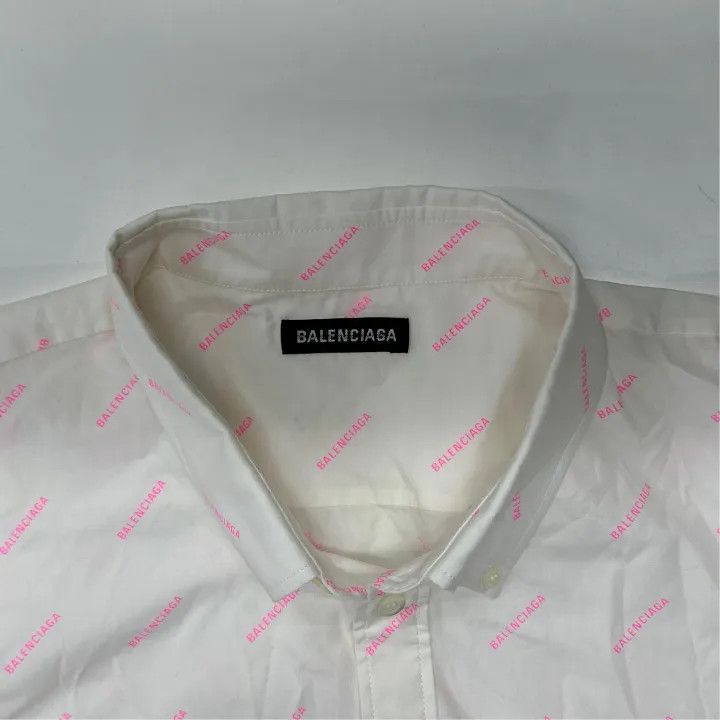 Balenciaga Balenciaga Balenciaga Logo Short Sleeve Shirt for Men -250 Size US M / EU 48-50 / 2 - 7 Thumbnail